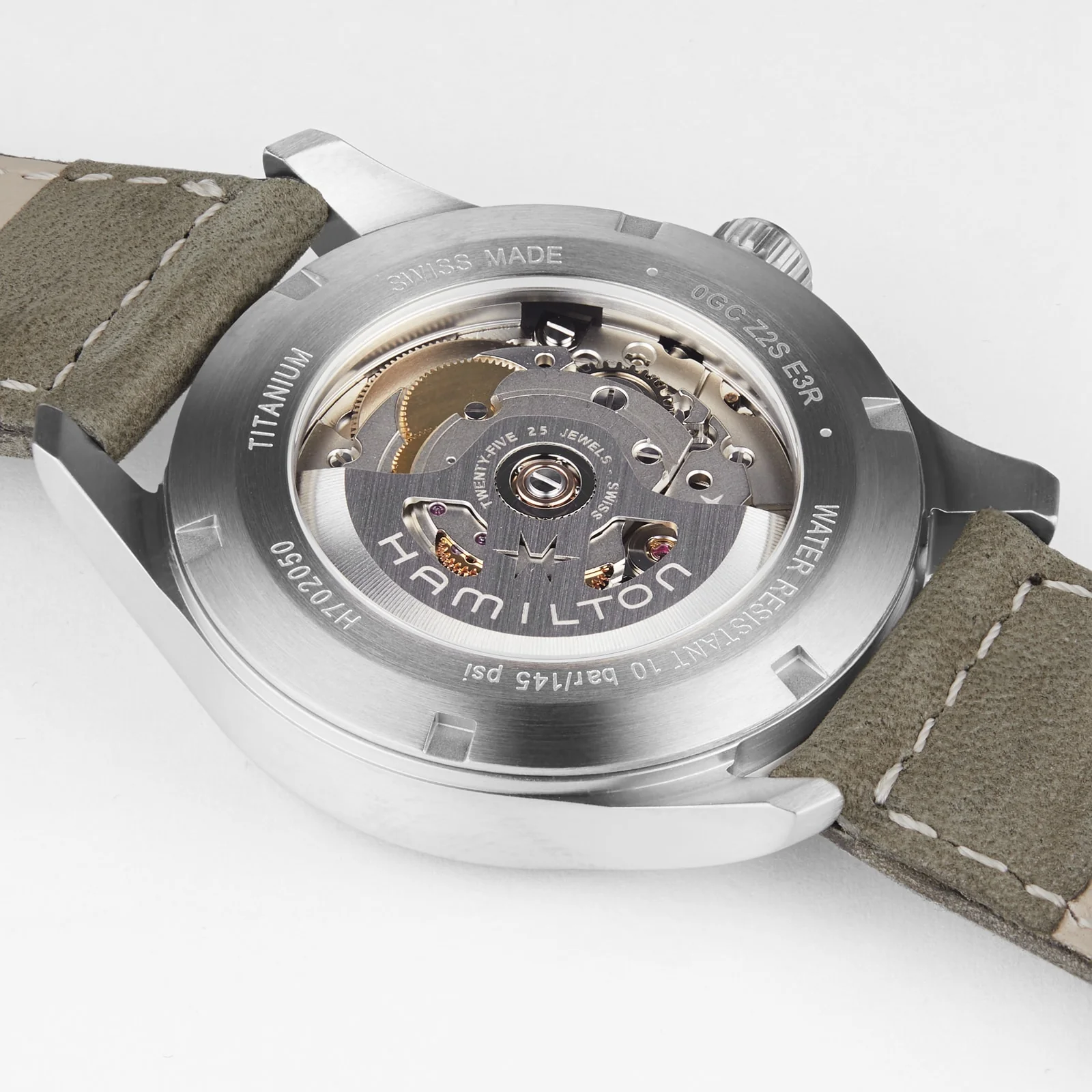 Khaki Field Titanium Auto | 38mm, Steel, Leather, Black Dial - Image 3