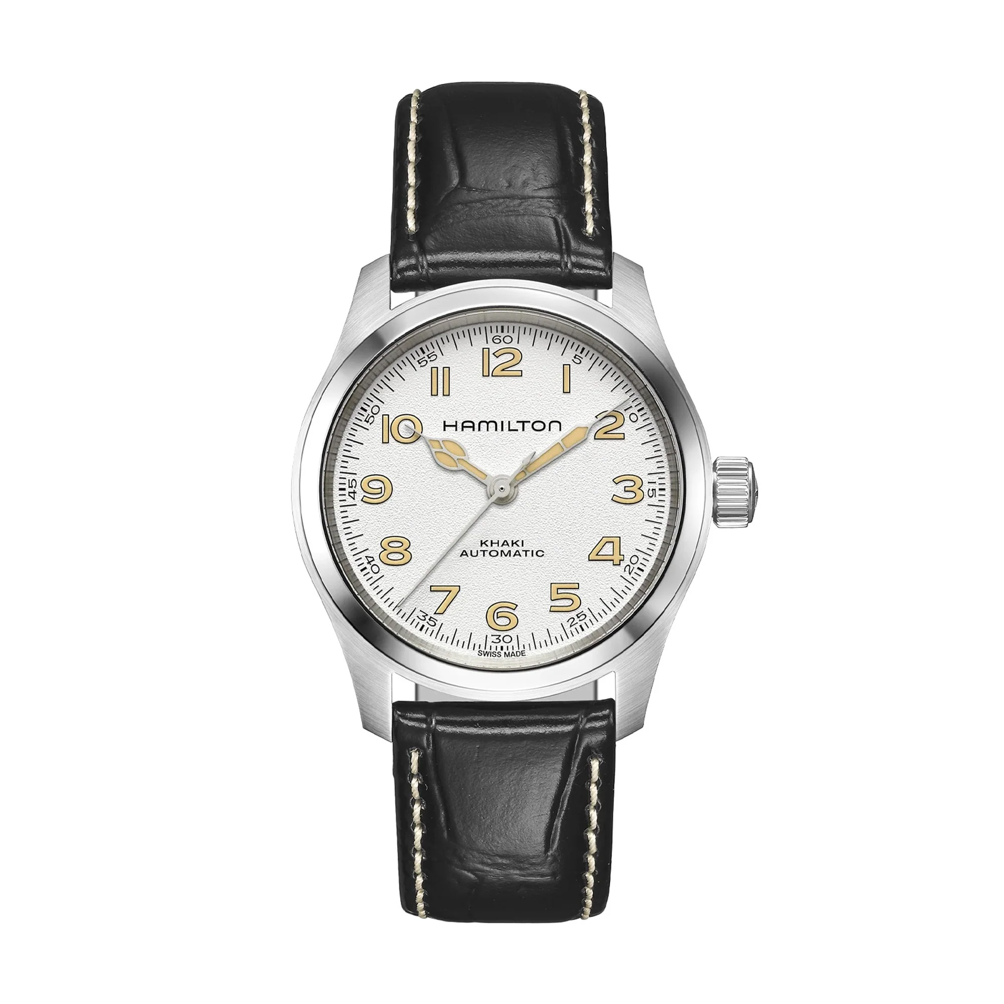 Khaki Field Murph 38mm | 38mm, Steel, Leather, White Dial