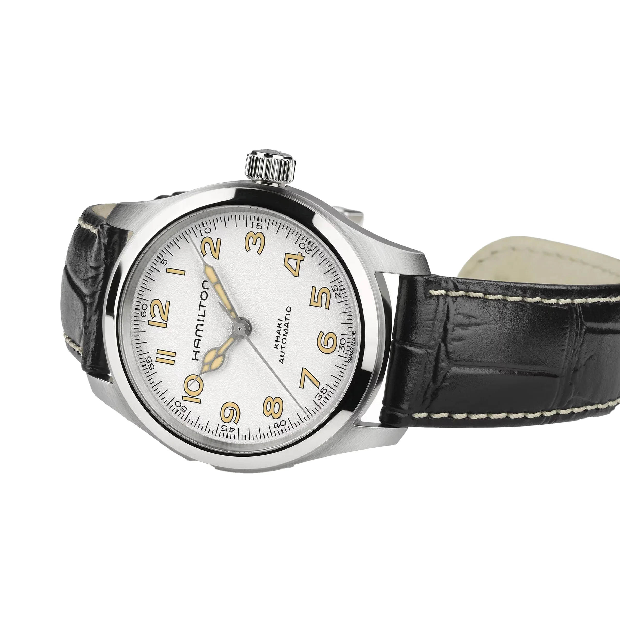 Khaki Field Murph 38mm | 38mm, Steel, Leather, White Dial - Image 2