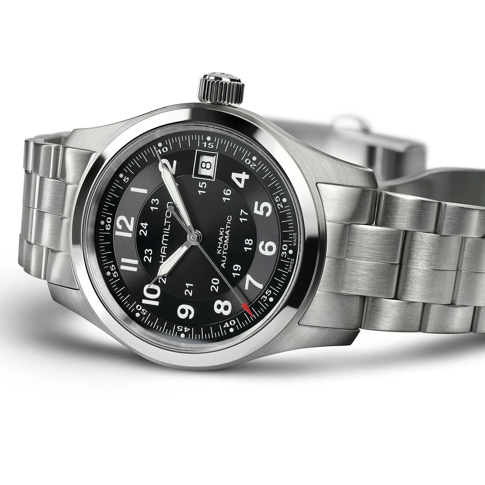 Khaki Field Auto | 38mm, Steel, Black Dial, Ref. H70455133 - Image 3