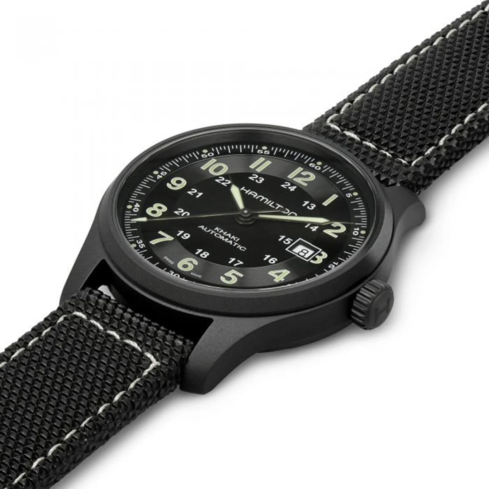 Khaki Field Titanium Auto | 42mm, Titanium, Rubber, Black Dial - Image 2
