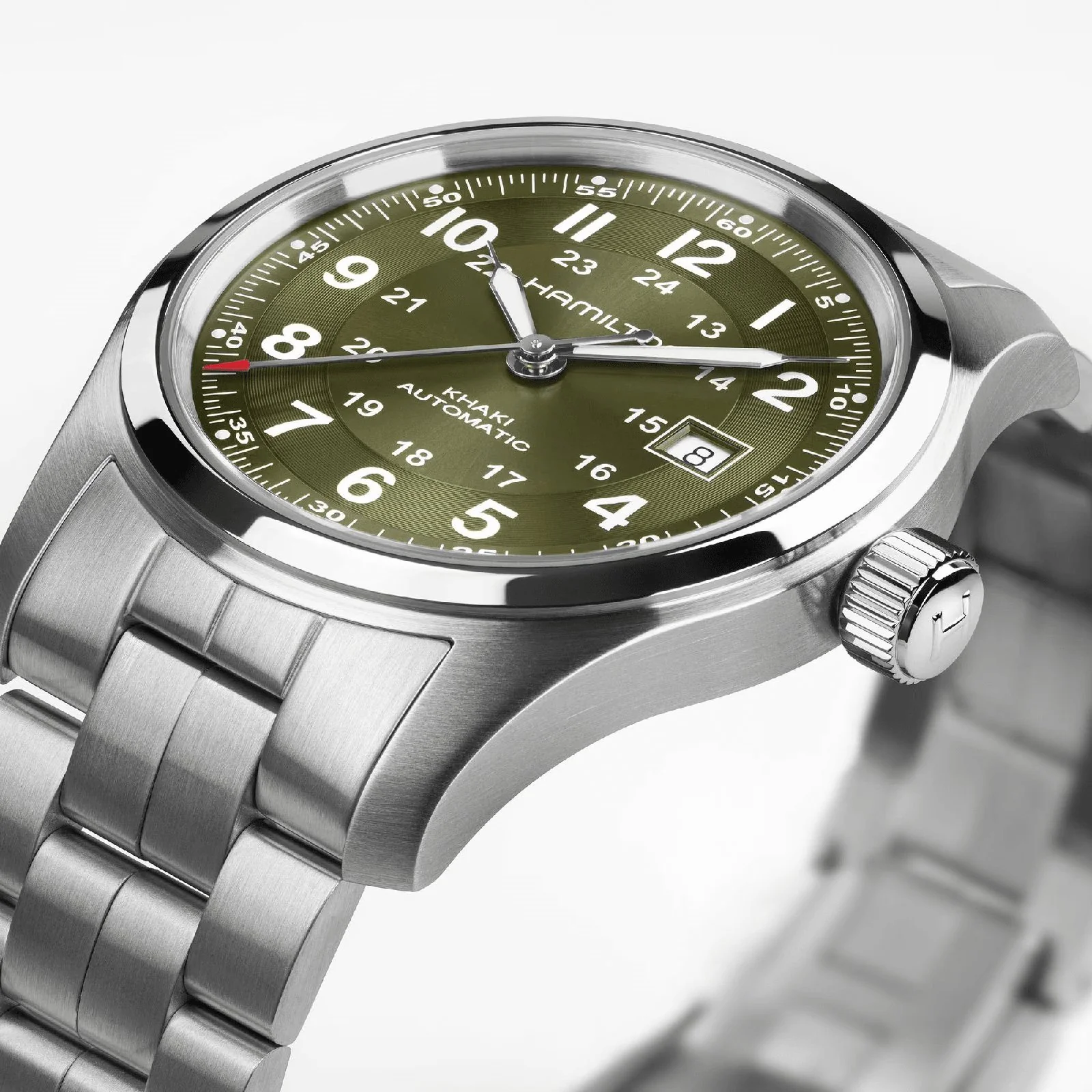 Khaki Field Auto 42mm | 42mm, Steel, Green Dial - Image 3