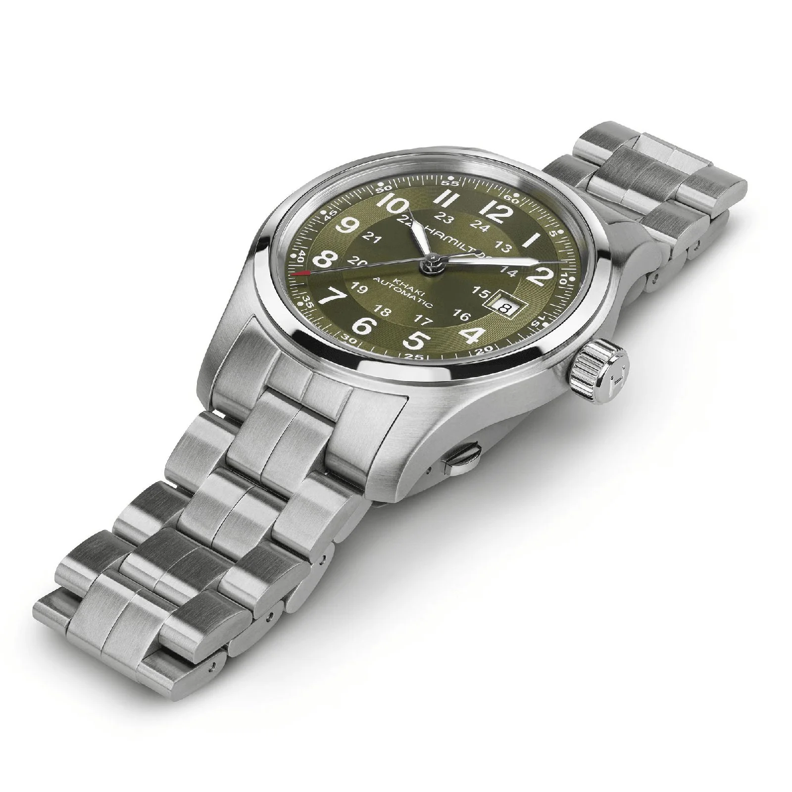 Khaki Field Auto 42mm | 42mm, Steel, Green Dial - Image 5