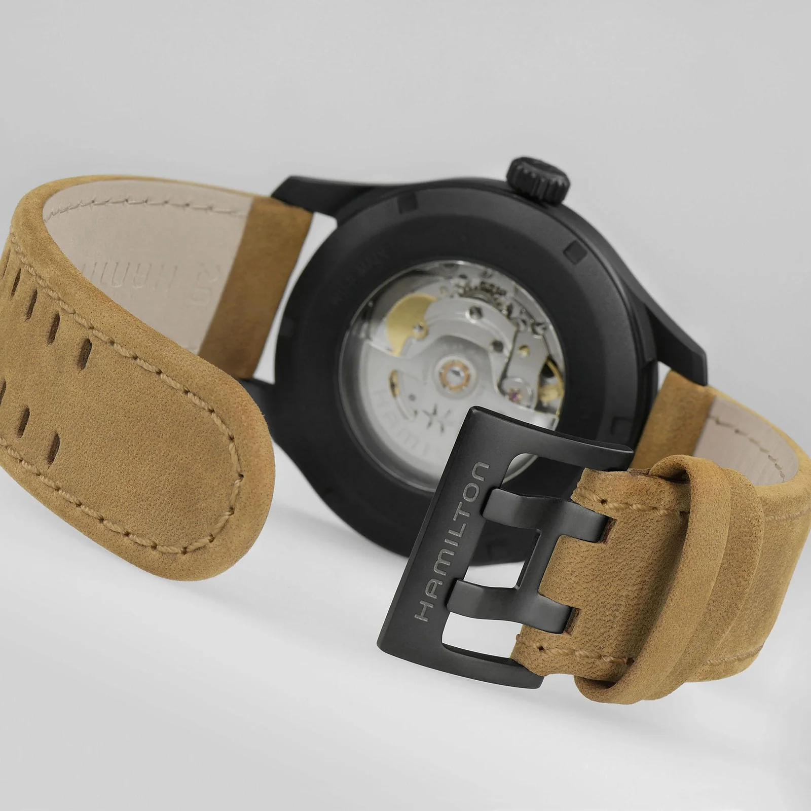 Khaki Field Titanium Auto | 42mm, Titanium, Leather, Black Dial - Image 4