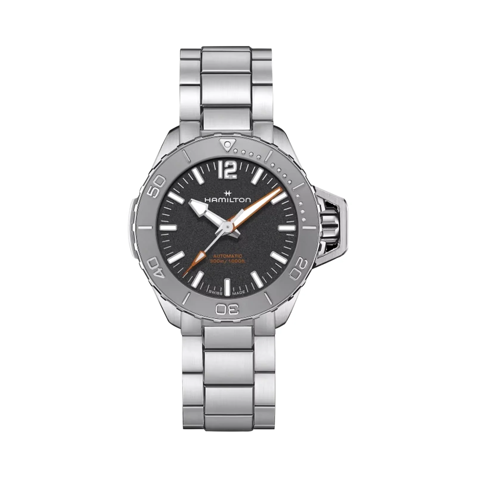 Khaki Navy Frogman Auto | 41mm, Steel, Black Dial