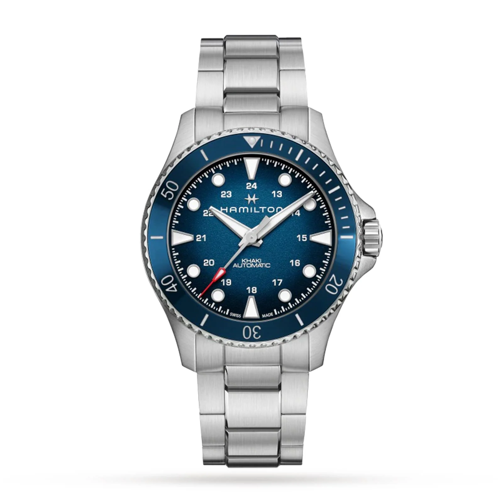 Khaki Navy Scuba Auto | 43mm, Steel, Blue Dial