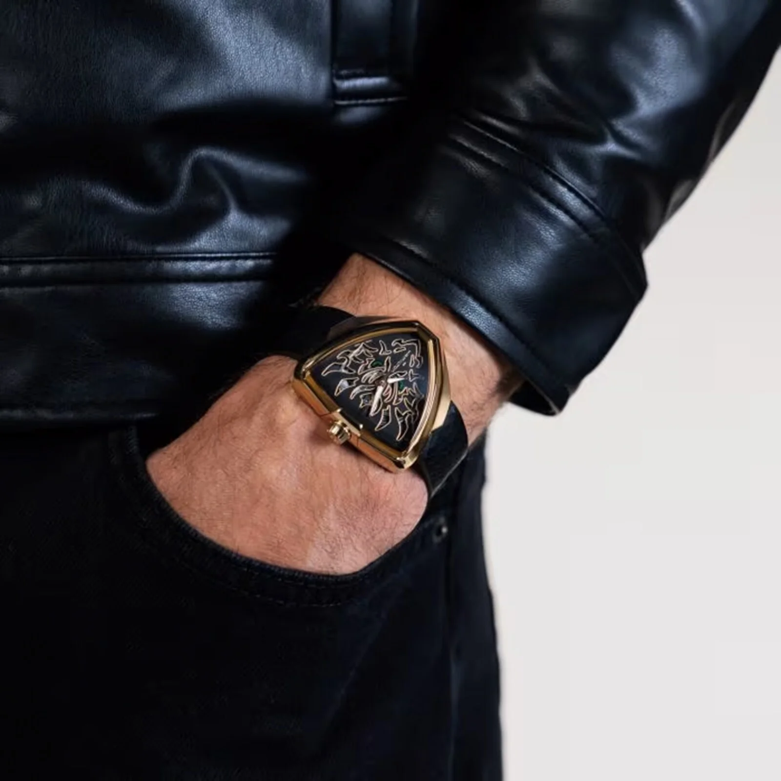 Khaki Field King Auto | 42mm, Two-Tone Steel & PVD Rose Gold, Rubber, Black Dial - Image 7