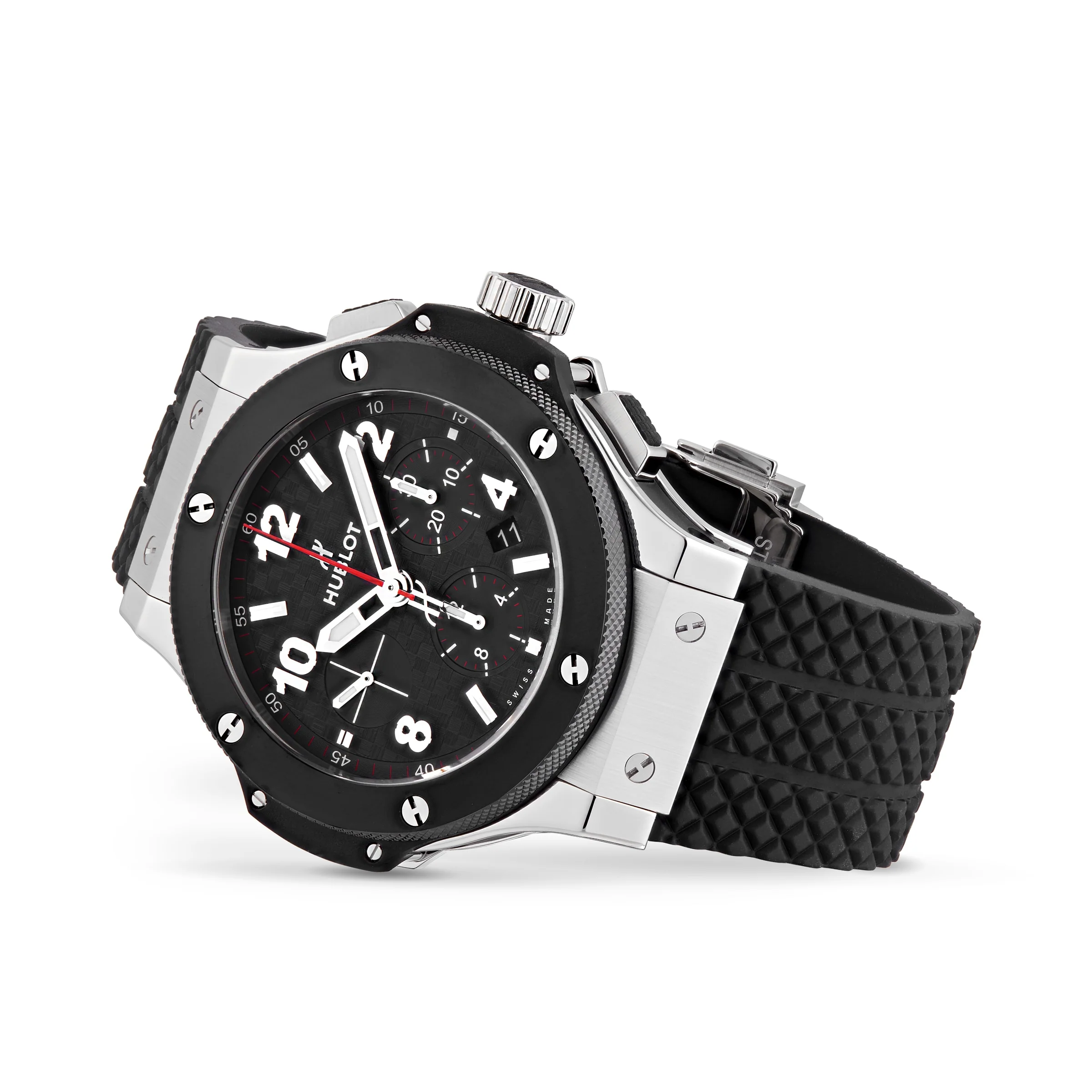 Big Bang Original Steel Ceramic | 44mm, Ceramic & Steel, Rubber, Black Dial - Image 2