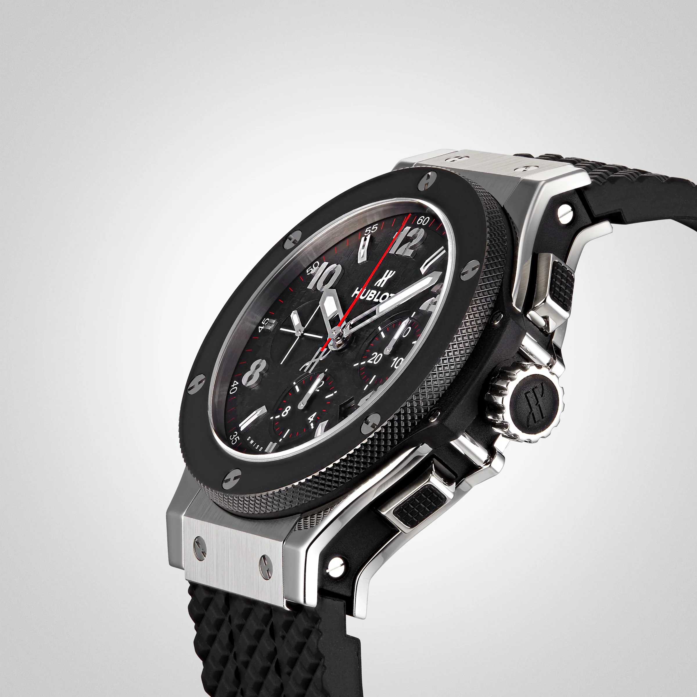 Big Bang Original Steel Ceramic | 44mm, Ceramic & Steel, Rubber, Black Dial - Image 6