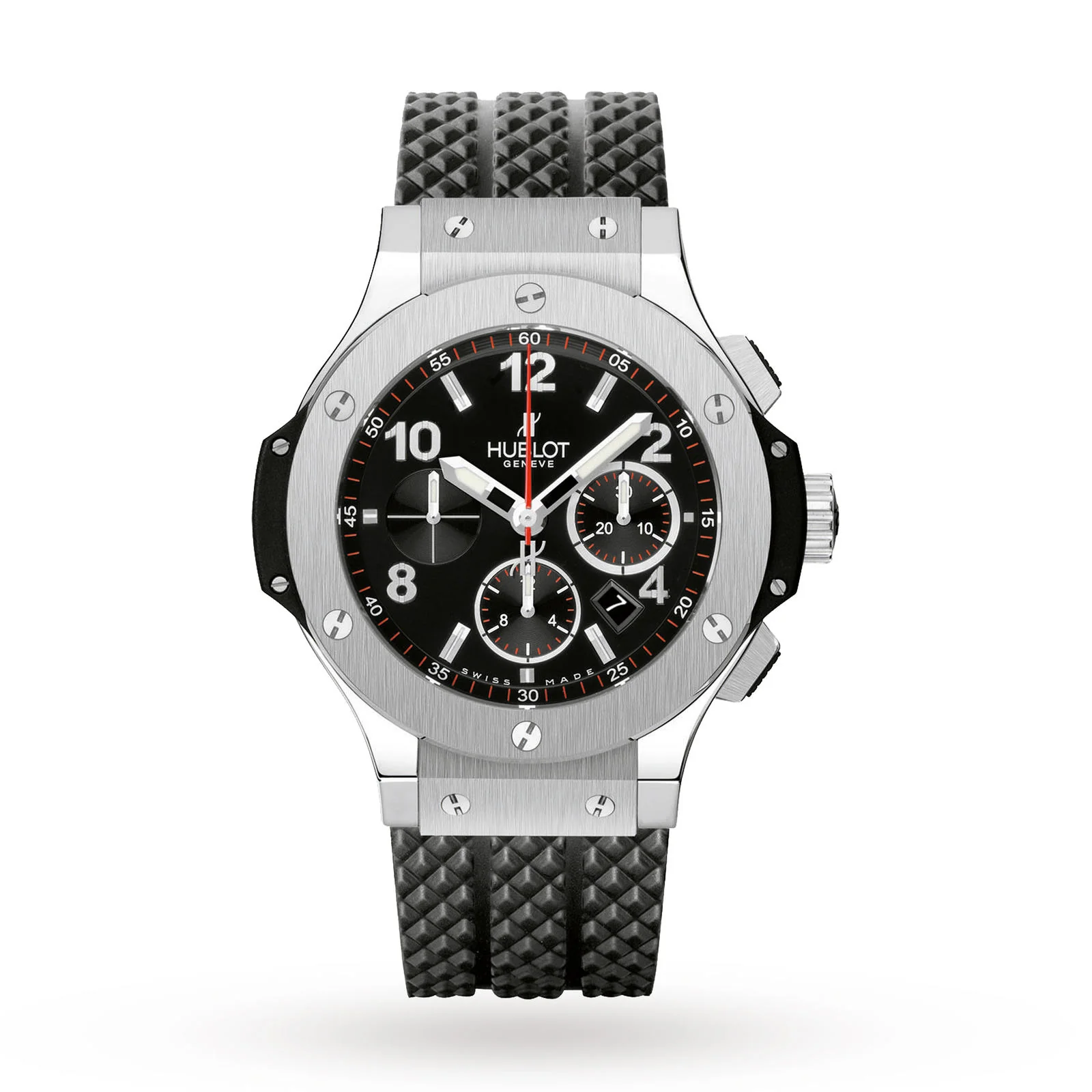 Big Bang Original Steel | 44mm, Steel, Rubber, Black Dial