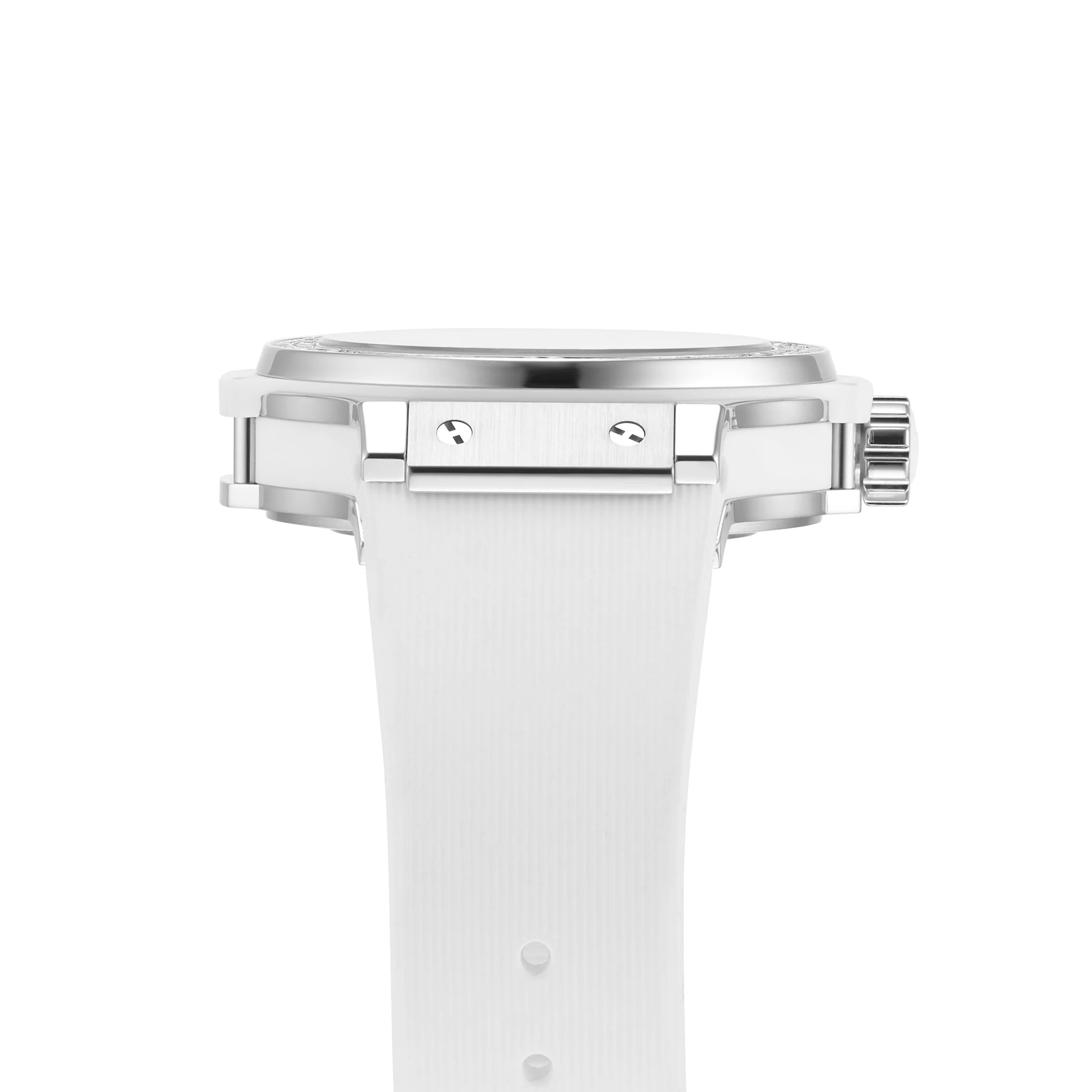 Big Bang Steel White Diamonds | 38mm, Steel, Rubber, White Dial - Image 5