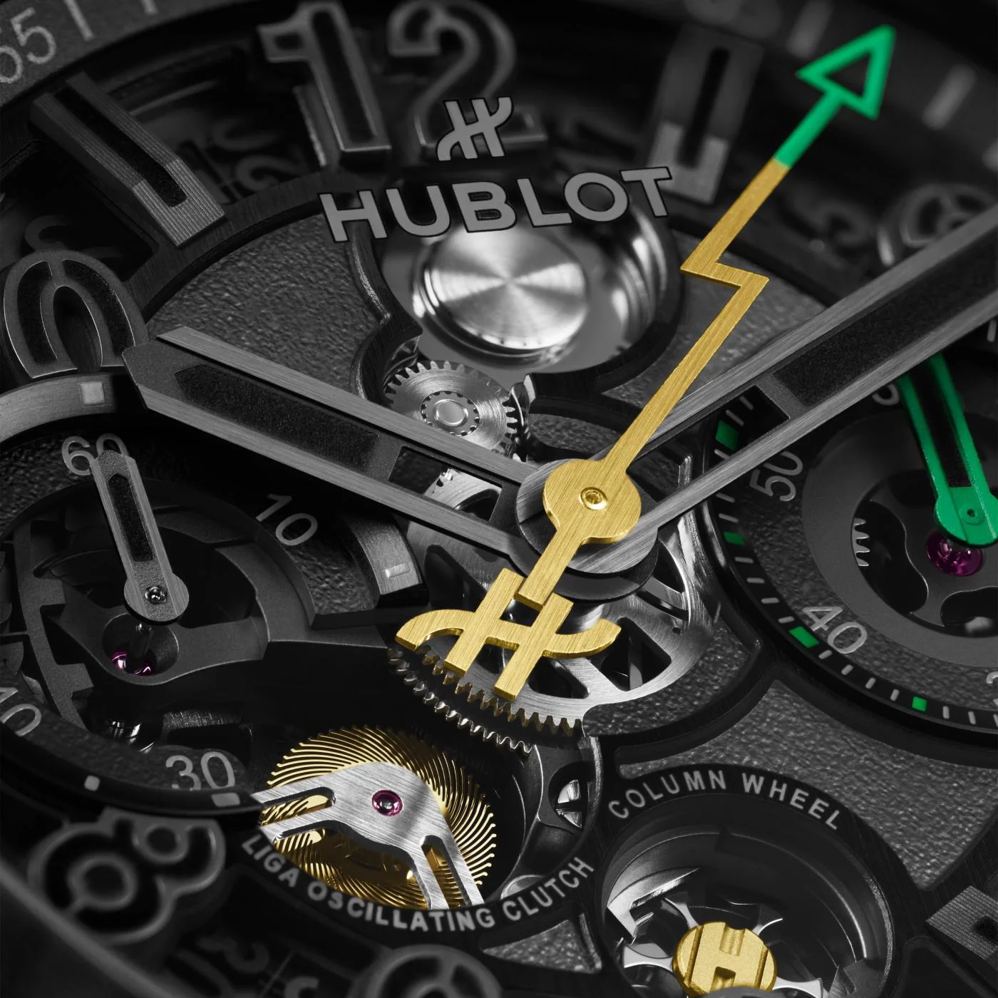 Big Bang Reloaded Usain Bolt Ceramic Carbon | 44mm, Ceramic, Rubber, Black Dial - Image 4