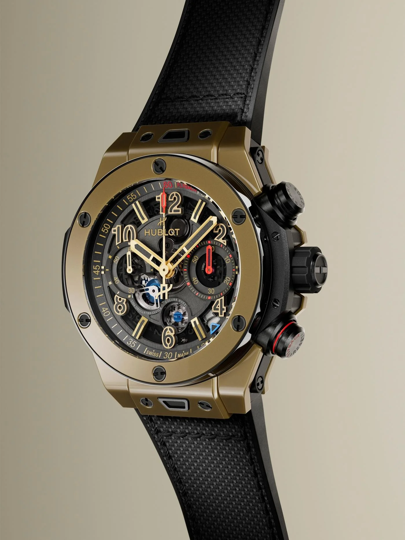 Big Bang Reloaded Magic Gold | 44mm, Ceramic & 18K Yellow Gold, Fabric, Black Dial - Image 2