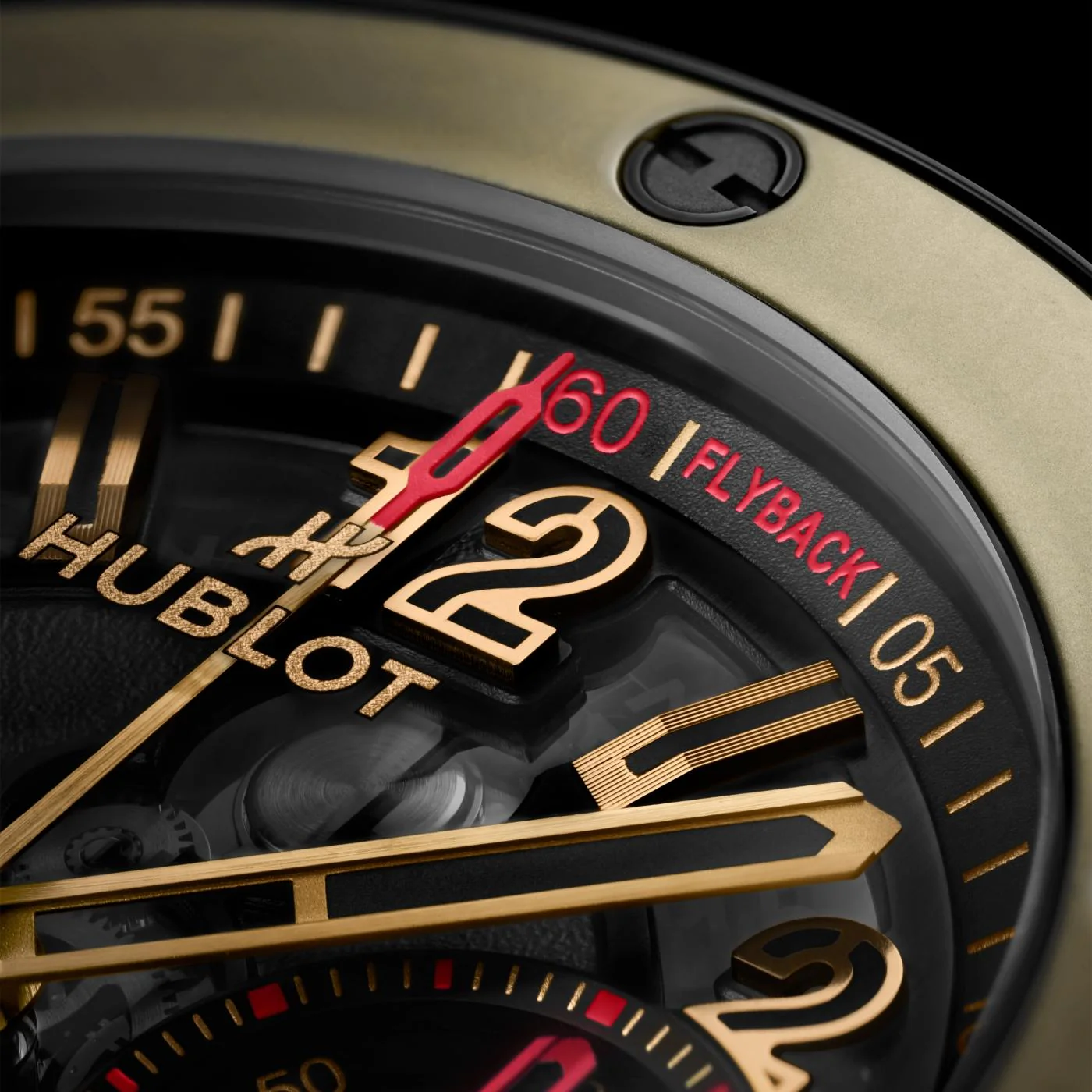 Big Bang Reloaded Magic Gold | 44mm, Ceramic & 18K Yellow Gold, Fabric, Black Dial - Image 3