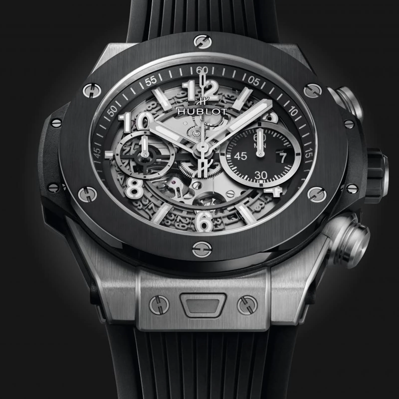 Big Bang Unico Titanium Ceramic | 45mm, Titanium, Rubber, Silver Dial - Image 2