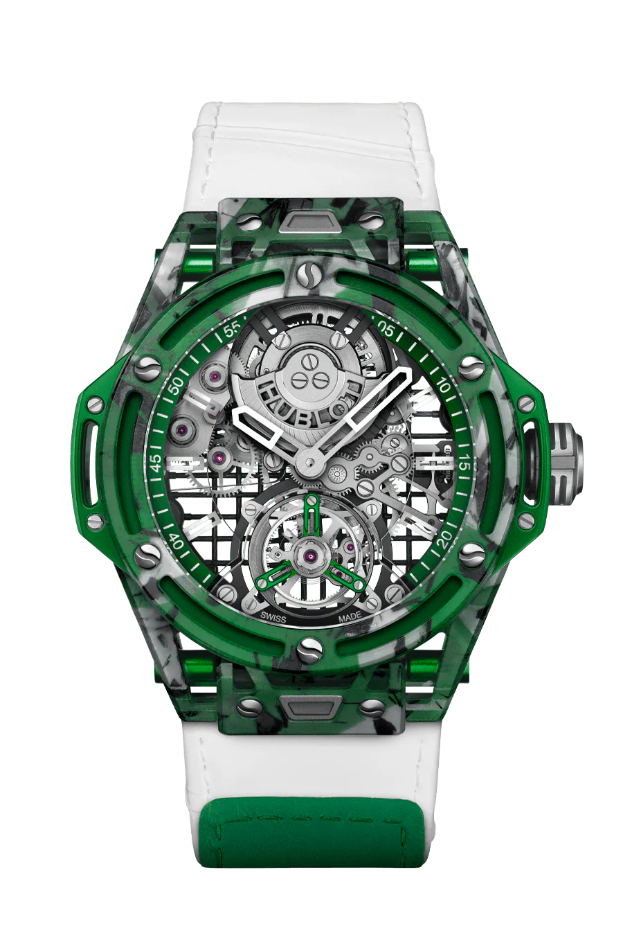 Big Bang Tourbillon Novak Djokovic Goat Edition Green | 44mm, Polycarbonate