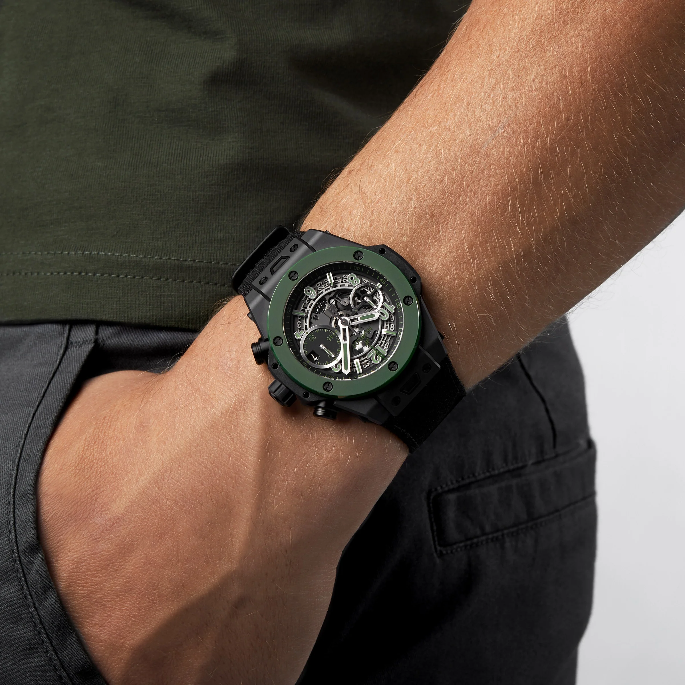 Big Bang Unico The Watches of Switzerland Group Exclusive | 42mm, Ceramic, Fabric, Black Dial - Image 8