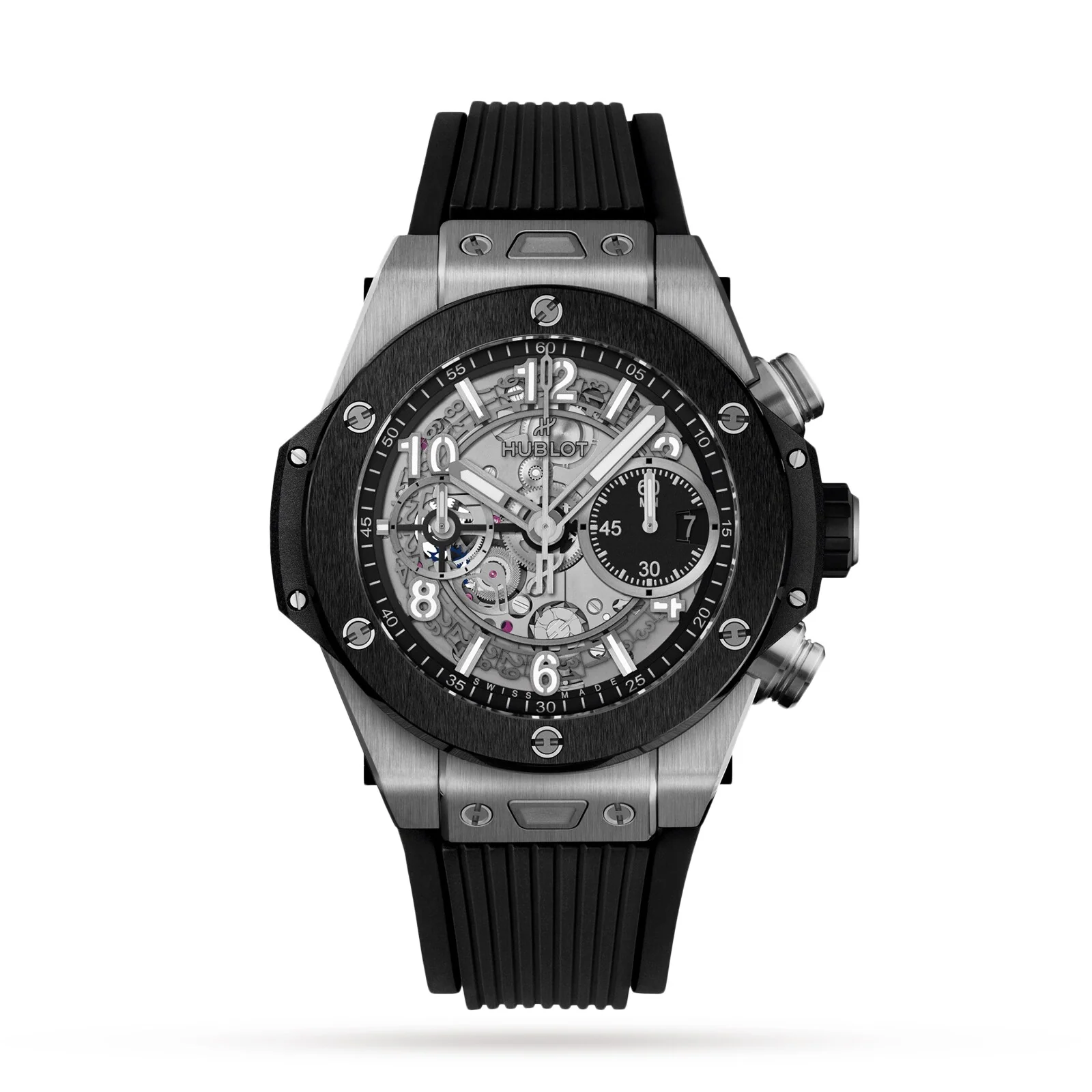 Big Bang Unico Titanium Ceramic | 42mm, Ceramic & Titanium, Rubber, Grey Dial