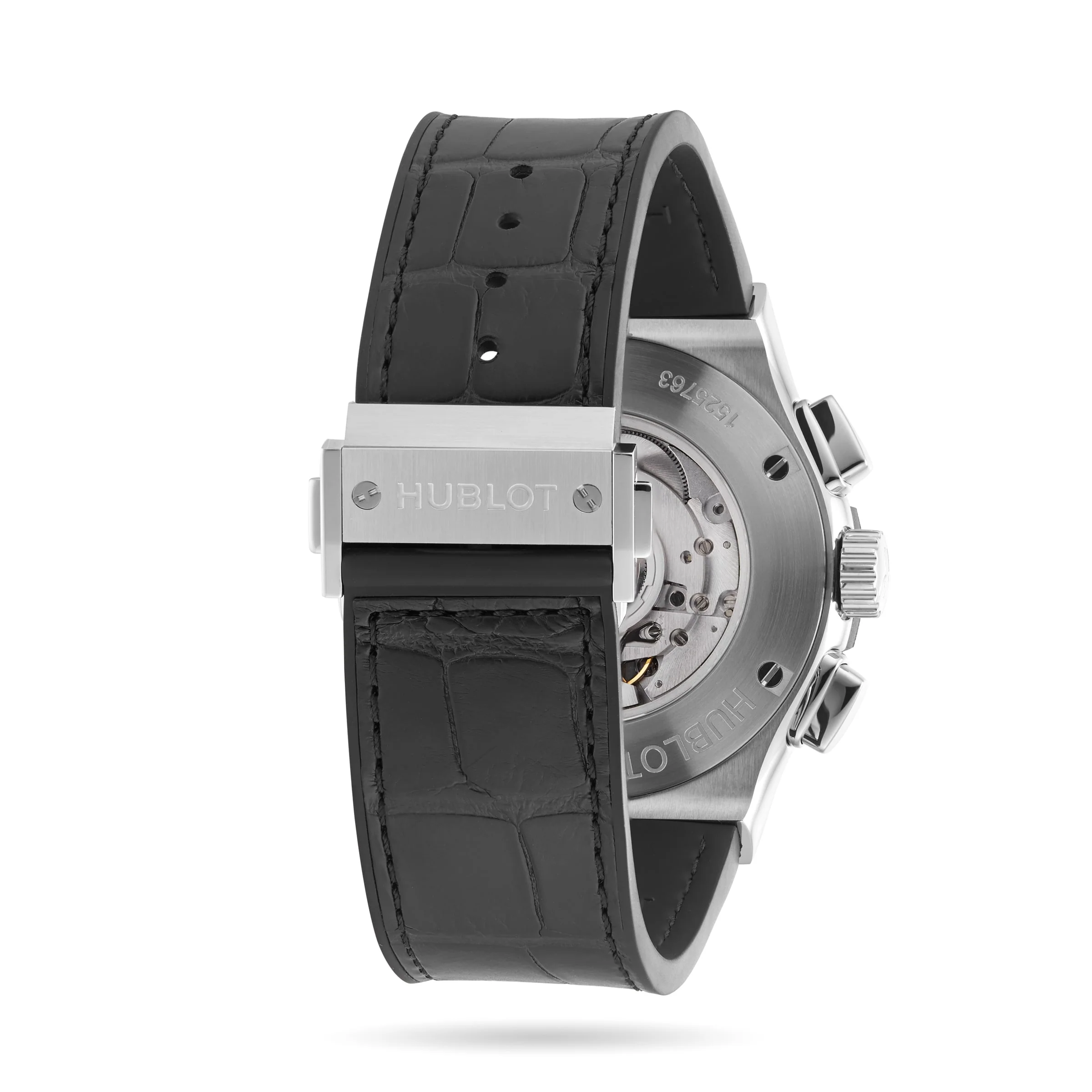 Classic Fusion Chronograph Titanium | 45mm, Titanium, Alligator Leather, Black Dial - Image 4