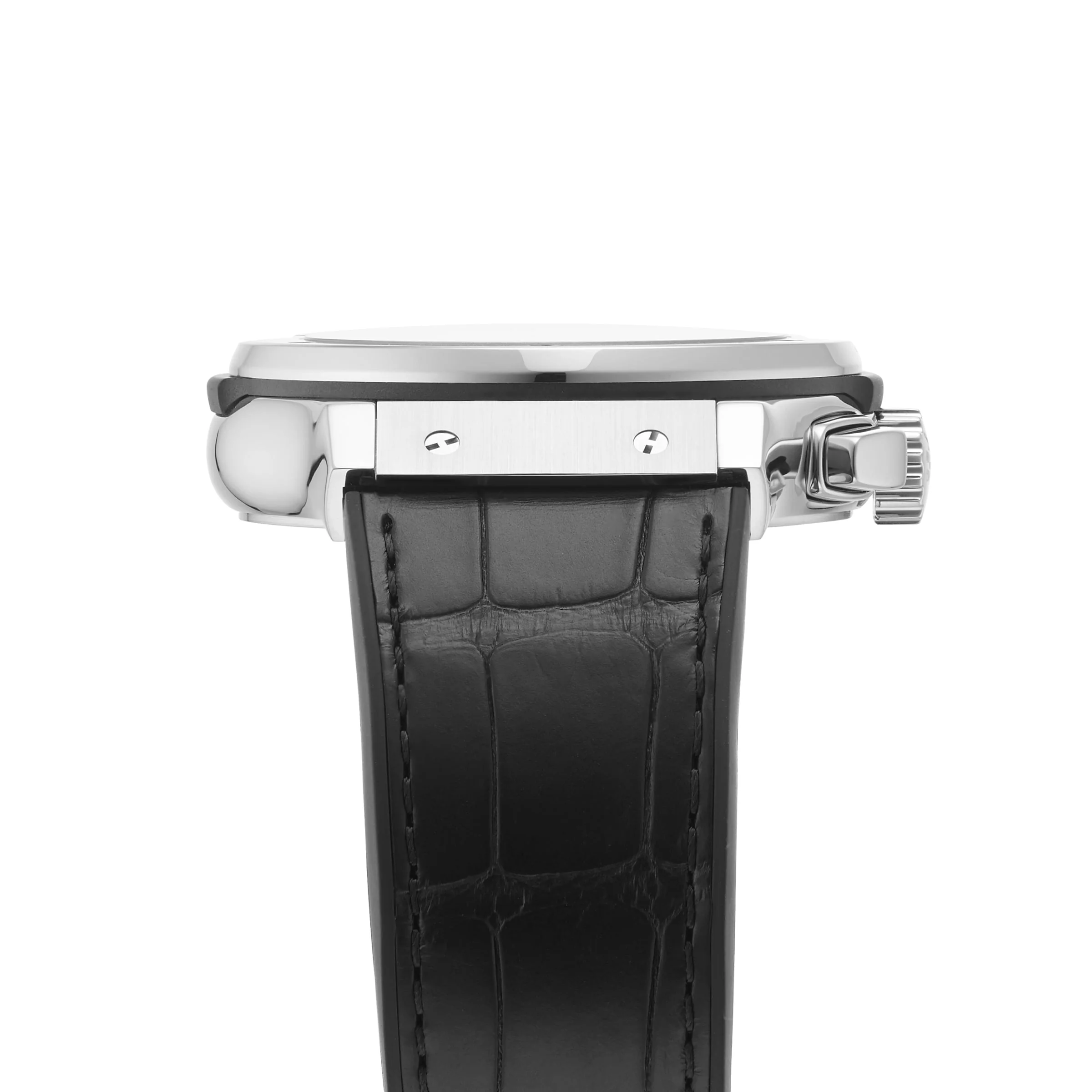 Classic Fusion Chronograph Titanium | 45mm, Titanium, Alligator Leather, Black Dial - Image 6