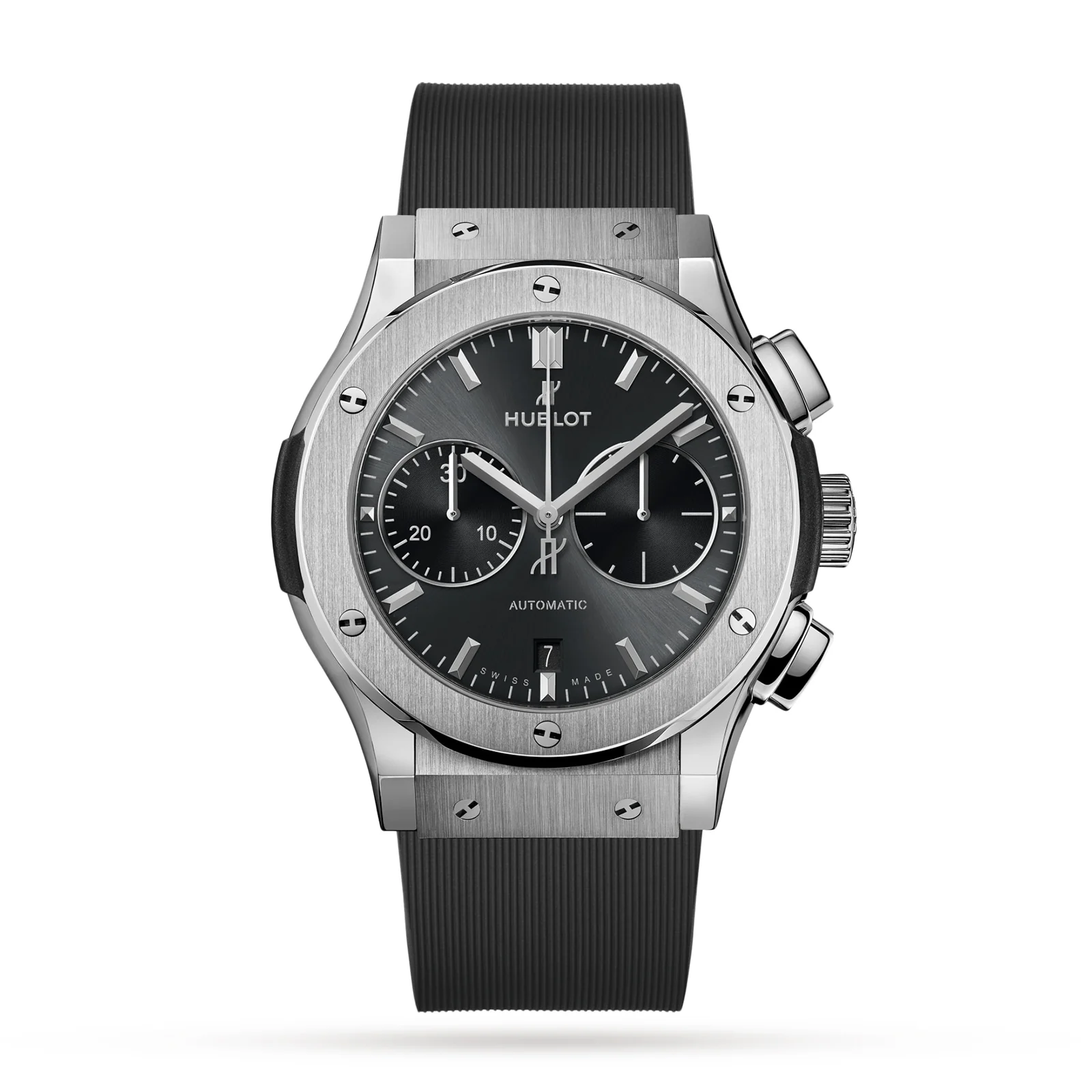 Classic Fusion Racing Grey Chronograph Titanium | 45mm, Titanium, Rubber, Grey Dial