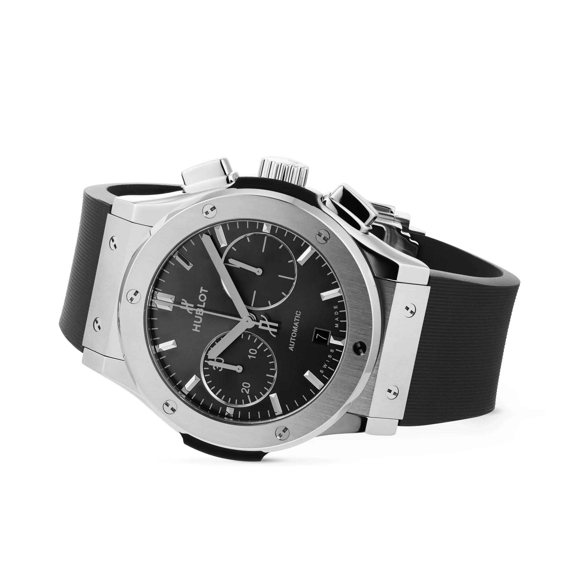 Classic Fusion Racing Grey Chronograph Titanium | 45mm, Titanium, Rubber, Grey Dial - Image 2