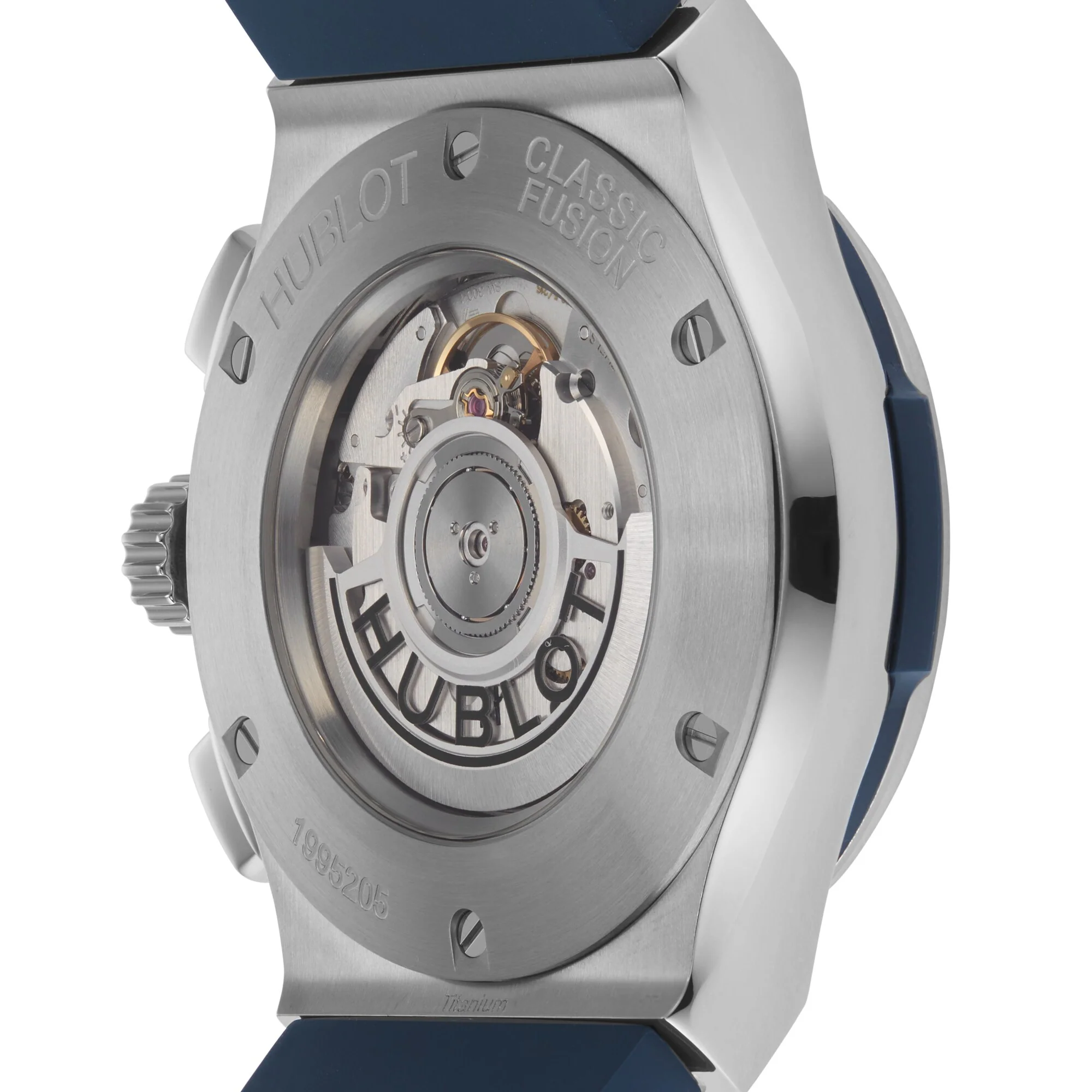 Classic Fusion Chronograph Titanium Blue | 45mm, Titanium, Rubber, Blue Dial - Image 4