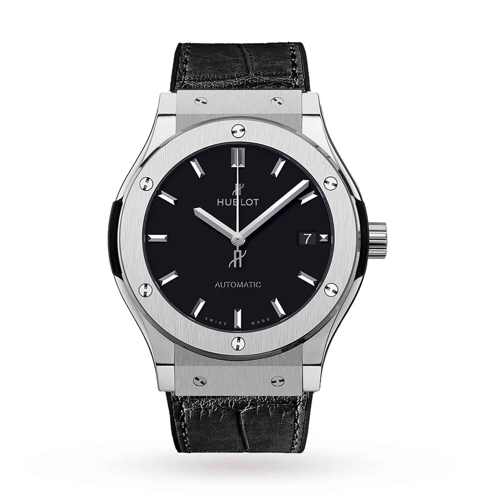 Classic Fusion Titanium | 42mm, Titanium, Alligator Leather, Black Dial