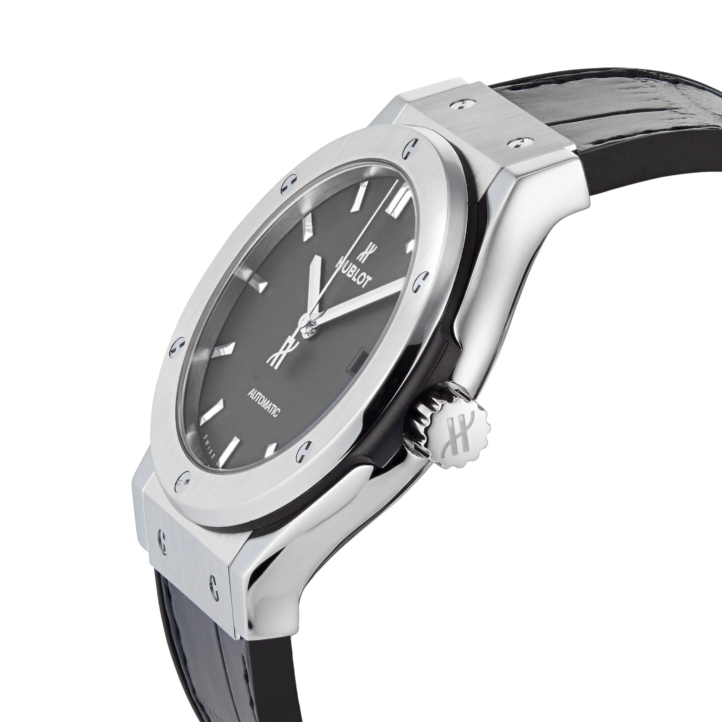 Classic Fusion Titanium | 42mm, Titanium, Alligator Leather, Black Dial - Image 6