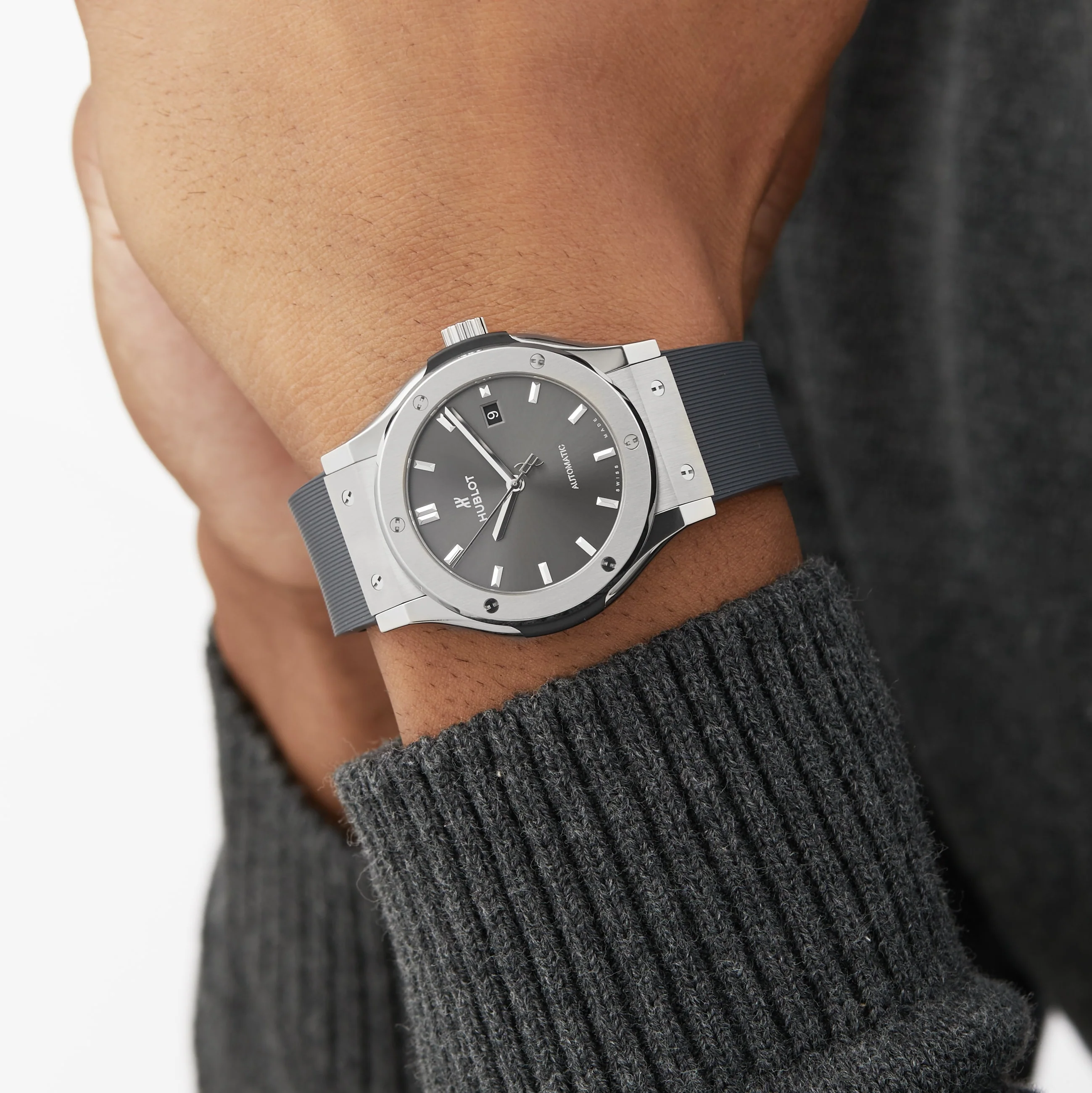 Classic Fusion Racing Grey Titanium | 42mm, Titanium, Rubber, Grey Dial - Image 2