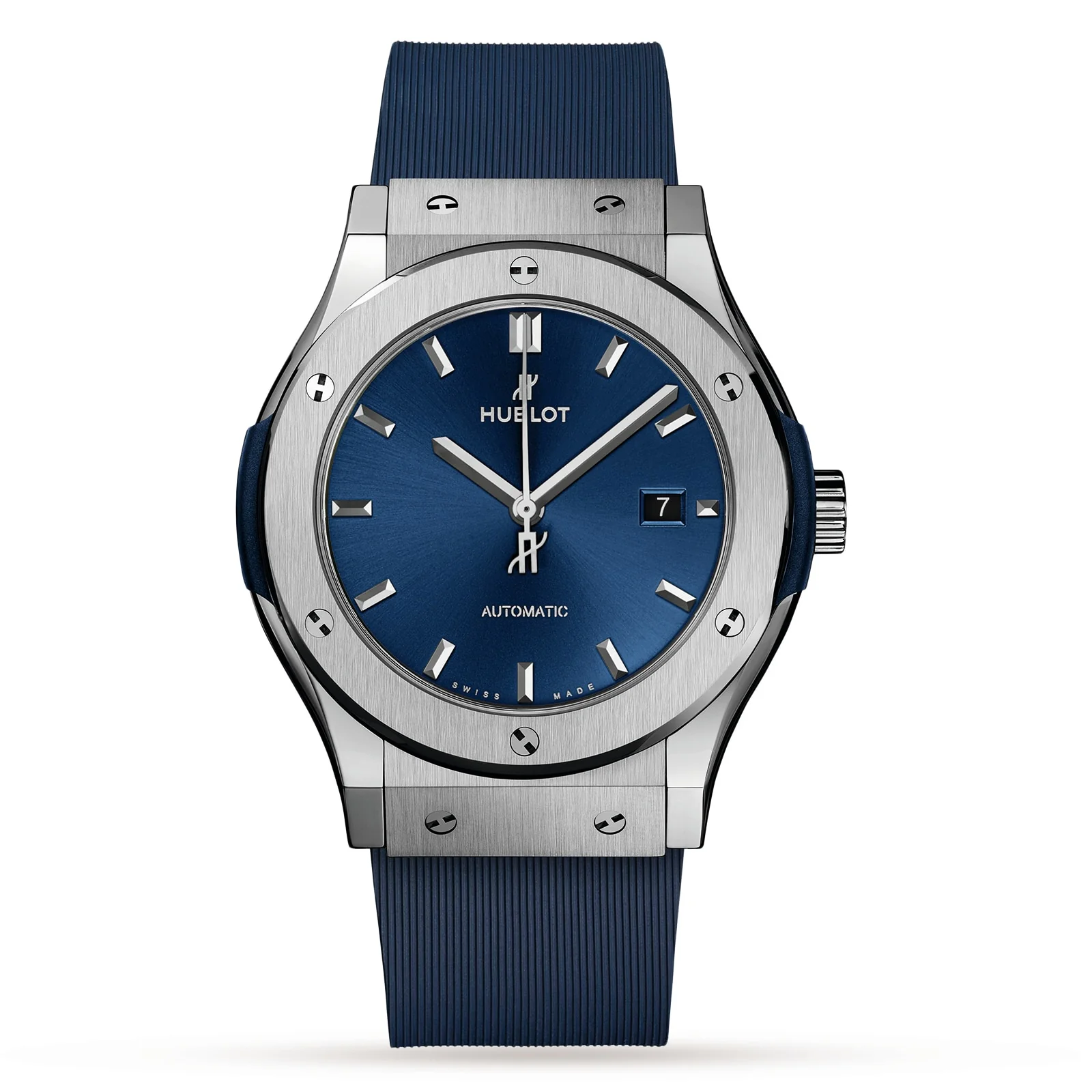 Classic Fusion Titanium Blue | 42mm, Titanium, Rubber, Blue Dial