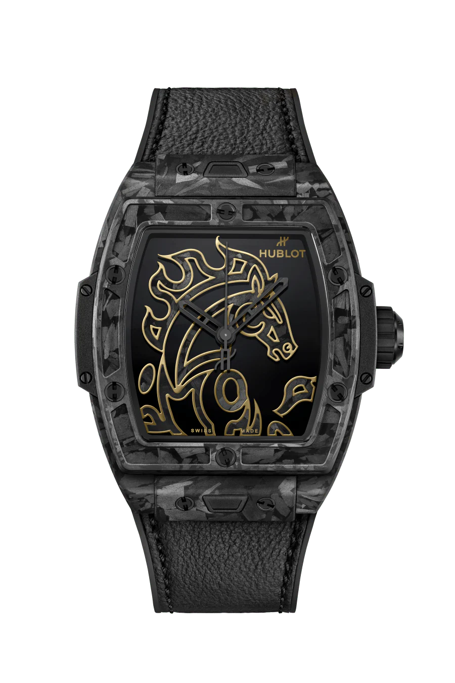 Spirit of Big Bang Year of the Horse Frosted Carbon | 42mm, Carbon Fibre, Image on Dial Dial