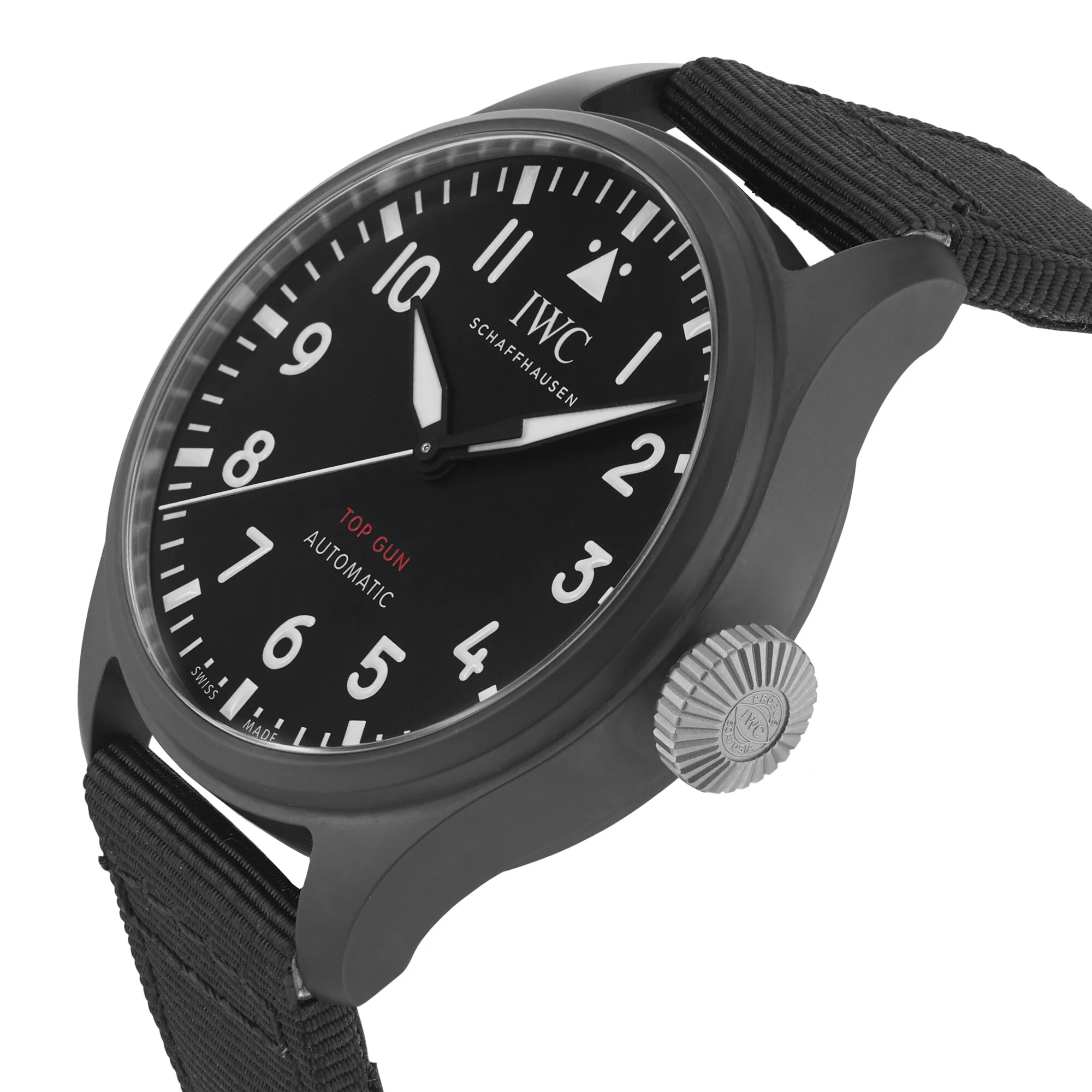 Big Pilot's Watch 43 Top Gun | 44mm, Ceramic, CANVAS, Black Dial - Image 7