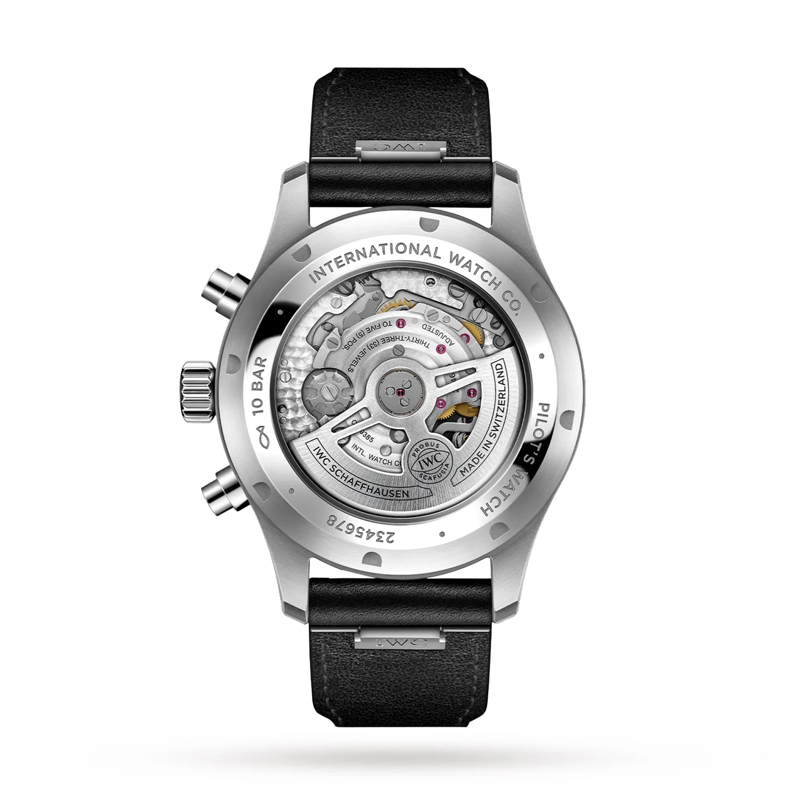 Pilot's Watch Chronograph | 43mm, Steel, Leather, Black Dial - Image 2