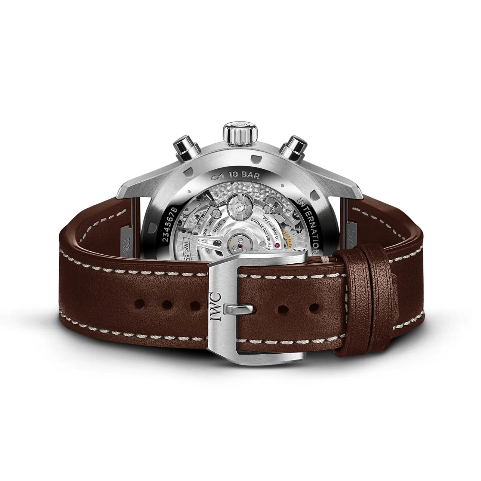 Pilot's Watch Chronograph | 43mm, Steel, Leather, Green Dial - Image 4