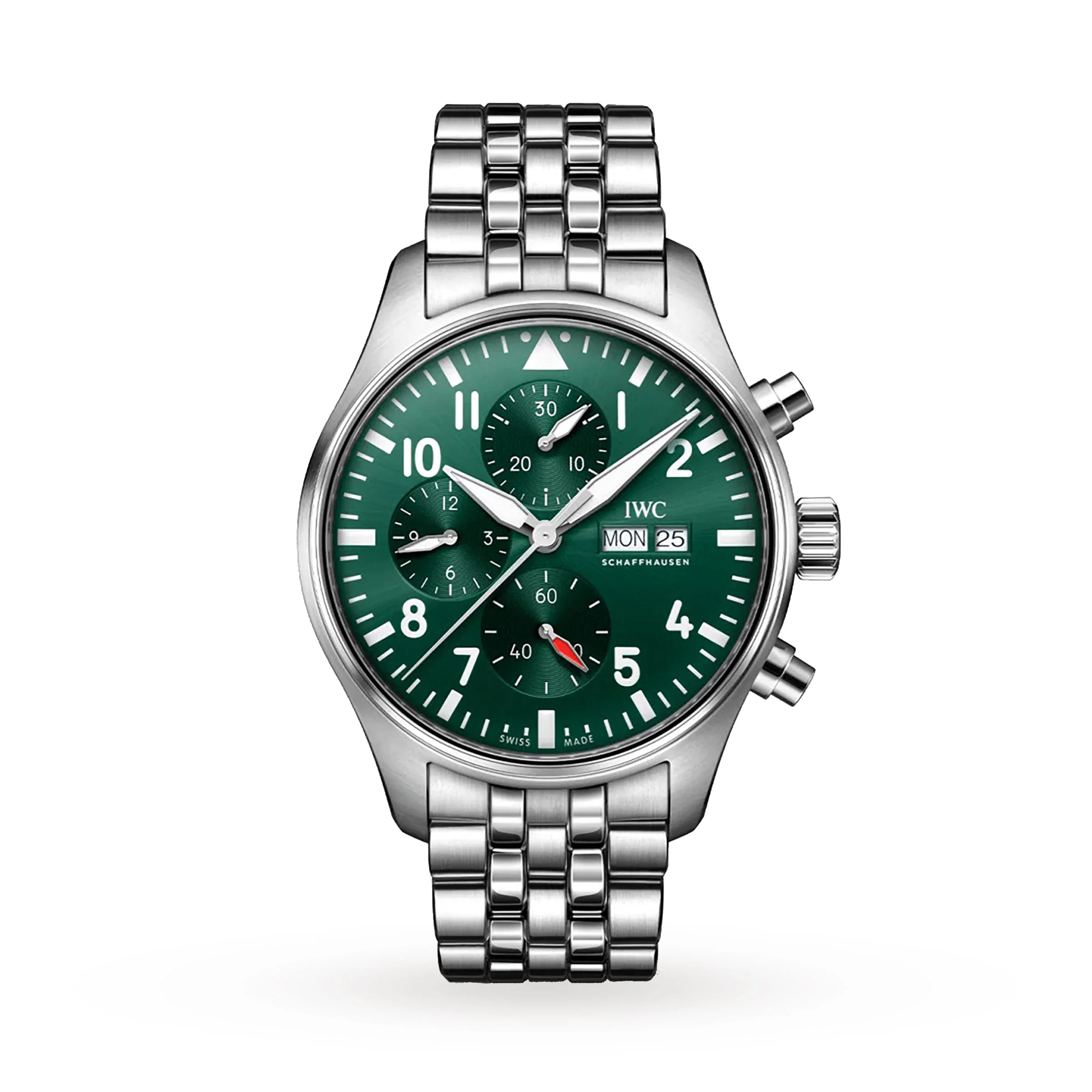 Pilot's Watch Chronograph | 43mm, Steel, Green Dial