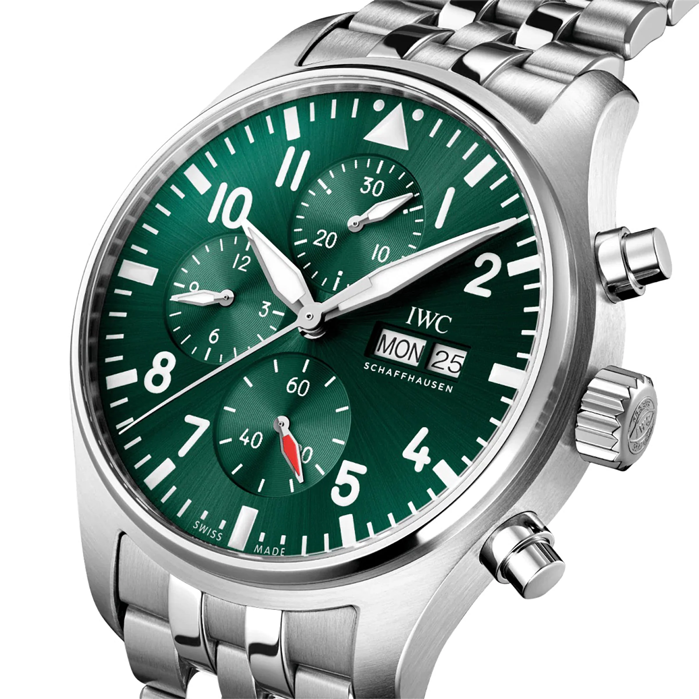 Pilot's Watch Chronograph | 43mm, Steel, Green Dial - Image 3