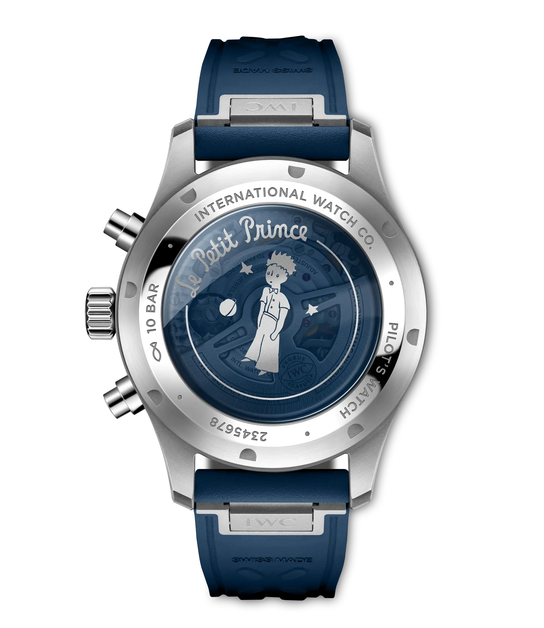Pilot's Watch Chronograph Le Petit Prince | 43mm, Steel, Rubber, Blue Dial - Image 2