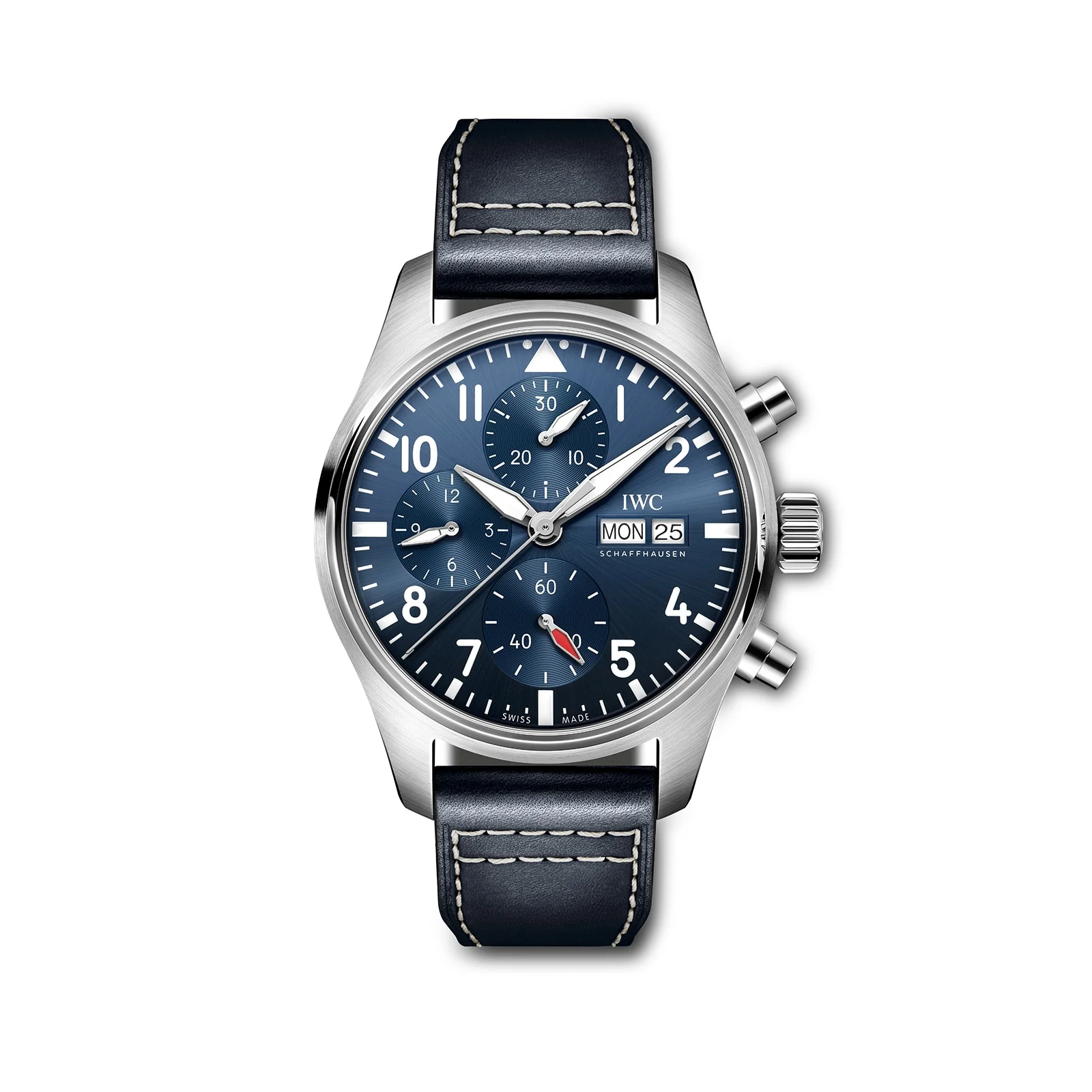 Pilot's Watch Chronograph 41 | 41mm, Steel, Leather, Blue Dial