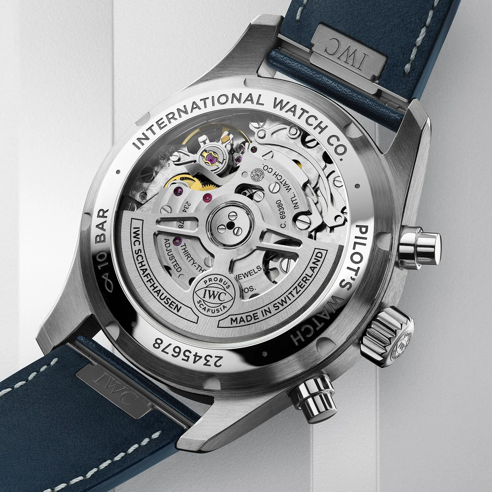 Pilot's Watch Chronograph 41 | 41mm, Steel, Leather, Blue Dial - Image 4