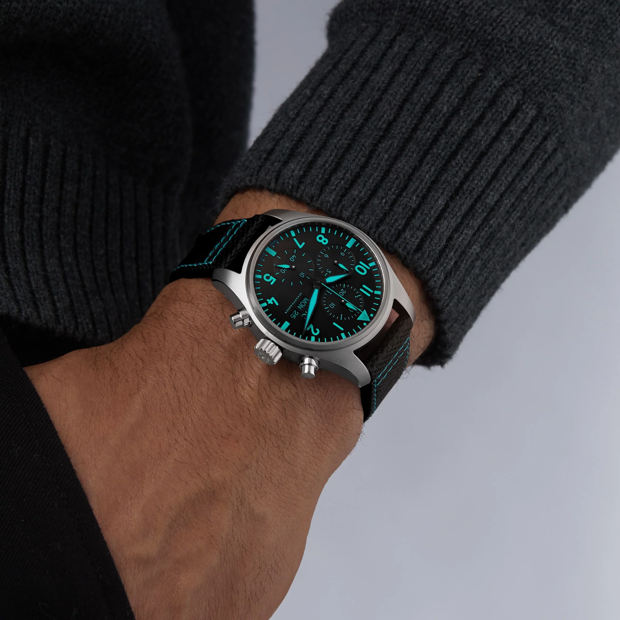 Pilot's Watch Chronograph 41 Edition "Mercedes - AMG PETRONAS Formula One™ Team" | 41mm, Titanium, Rubber, Black Dial - Image 10