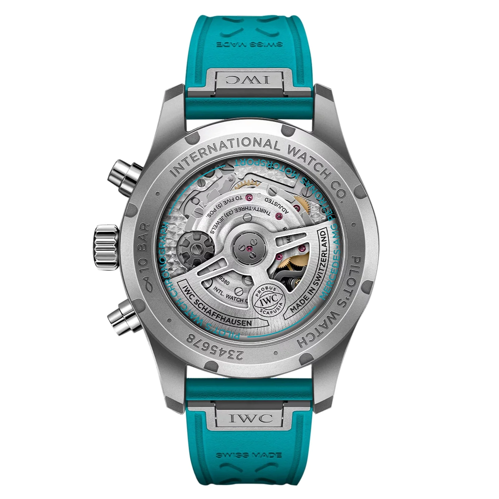 Pilot's Watch Chronograph 41 Edition "Mercedes - AMG PETRONAS Formula One™ Team" | 41mm, Titanium, Rubber, Black Dial - Image 2