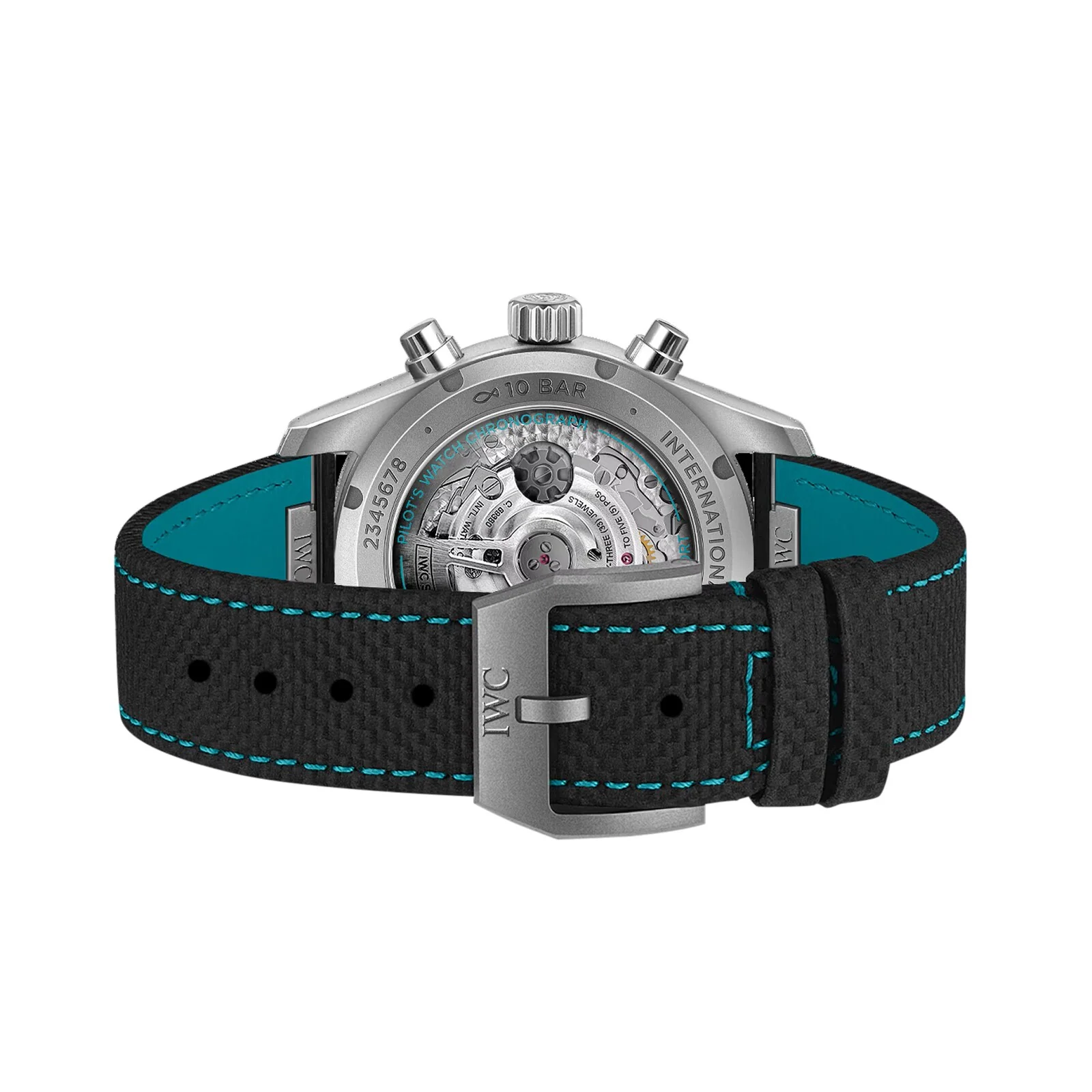 Pilot's Watch Chronograph 41 Edition "Mercedes - AMG PETRONAS Formula One™ Team" | 41mm, Titanium, Rubber, Black Dial - Image 4
