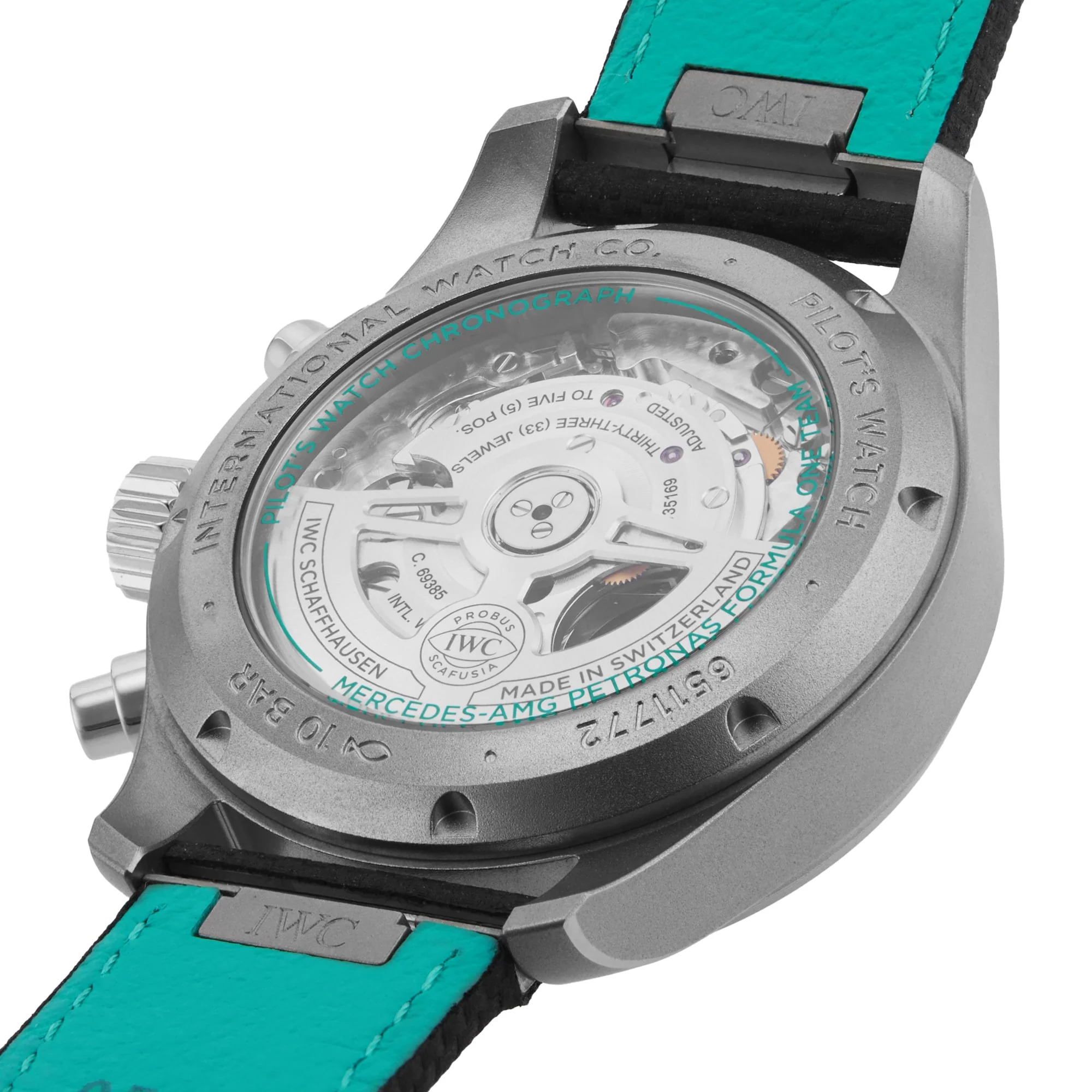 Pilot's Watch Chronograph 41 Edition "Mercedes - AMG PETRONAS Formula One™ Team" | 41mm, Titanium, Rubber, Black Dial - Image 7
