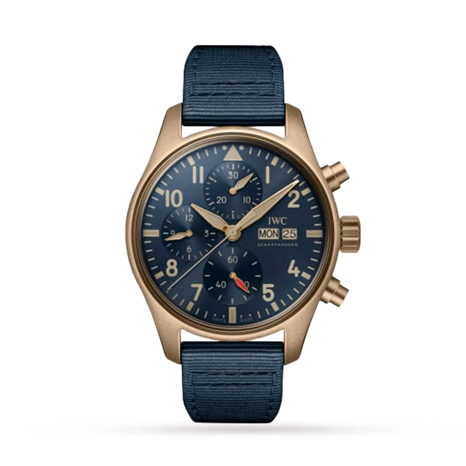 Pilot's Watch Chronograph 41 | 41mm, Bronze, CANVAS, Blue Dial