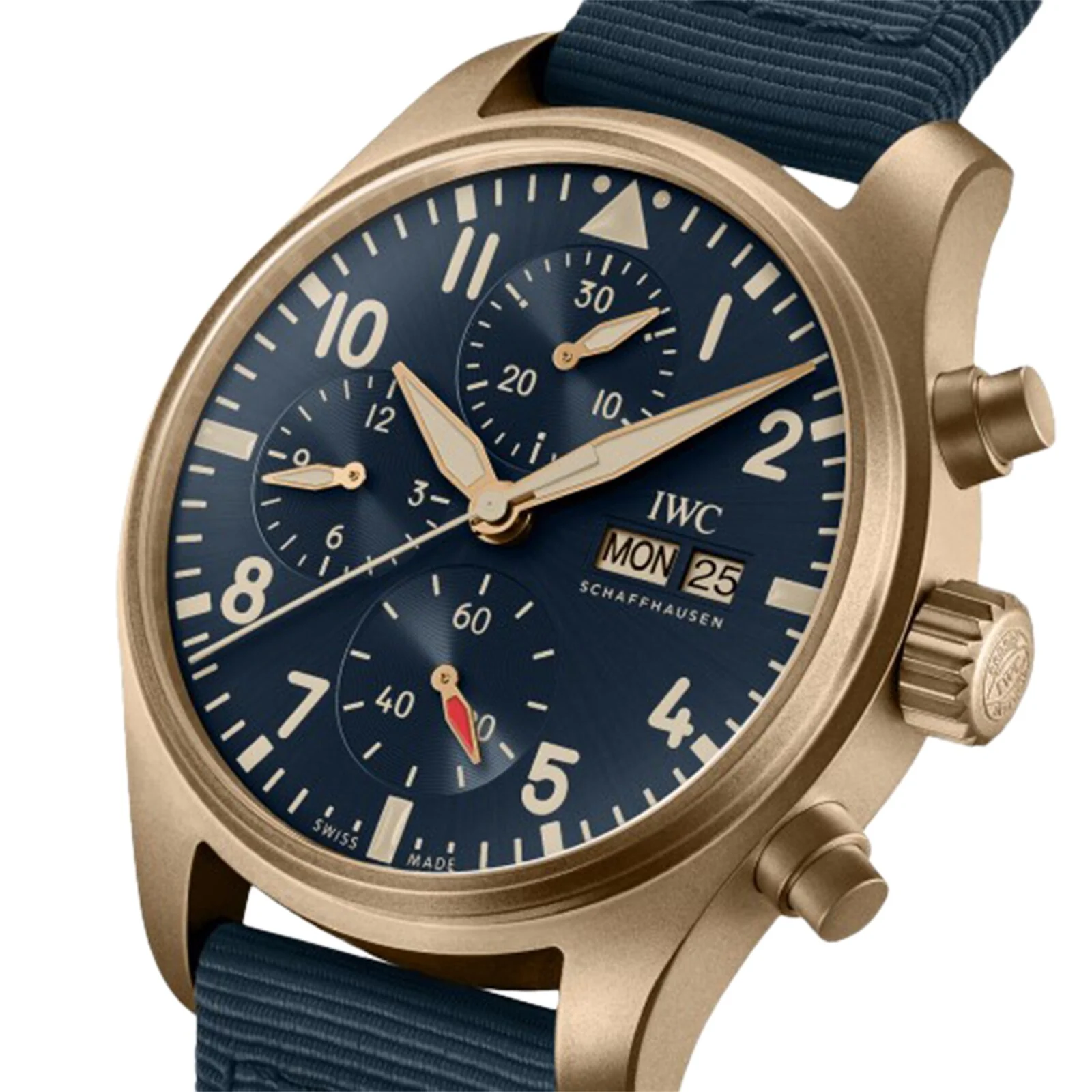 Pilot's Watch Chronograph 41 | 41mm, Bronze, CANVAS, Blue Dial - Image 3