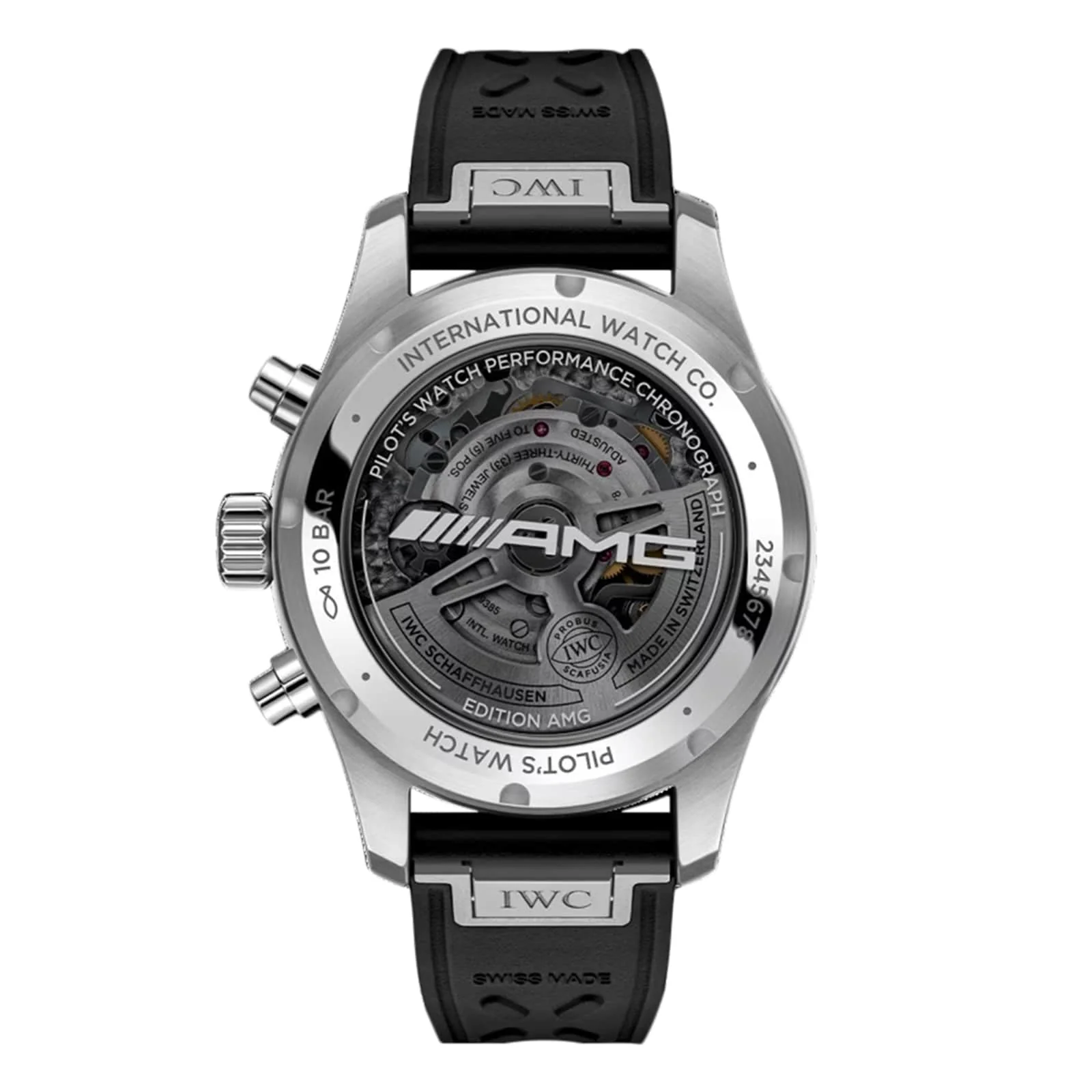 Pilot's Watch Performance Chronograph 41 AMG | 41mm, Titanium, Rubber, Black Dial - Image 2