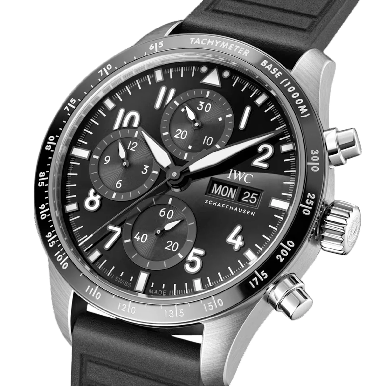 Pilot's Watch Performance Chronograph 41 AMG | 41mm, Titanium, Rubber, Black Dial - Image 3