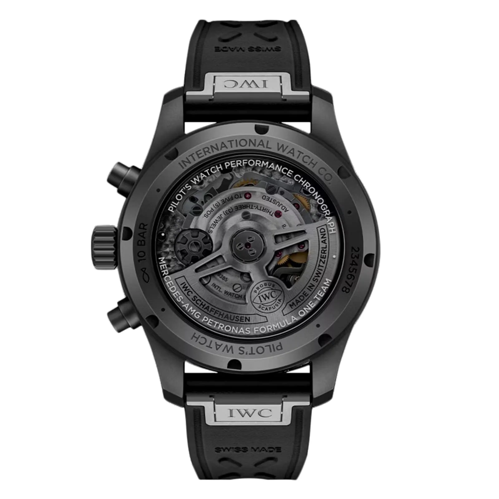 Pilot's Watch Performance Chronograph 41 mercedes - AMG PETRONAS Formula One™ Team | 41mm, Ceratanium, Rubber, Black Dial - Image 2
