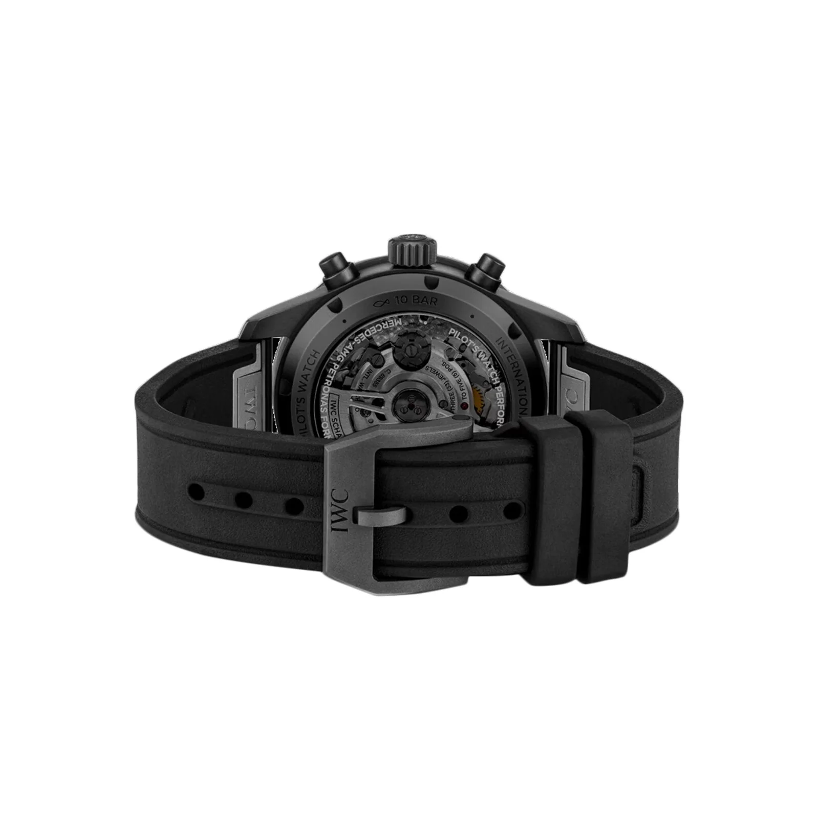 Pilot's Watch Performance Chronograph 41 mercedes - AMG PETRONAS Formula One™ Team | 41mm, Ceratanium, Rubber, Black Dial - Image 4